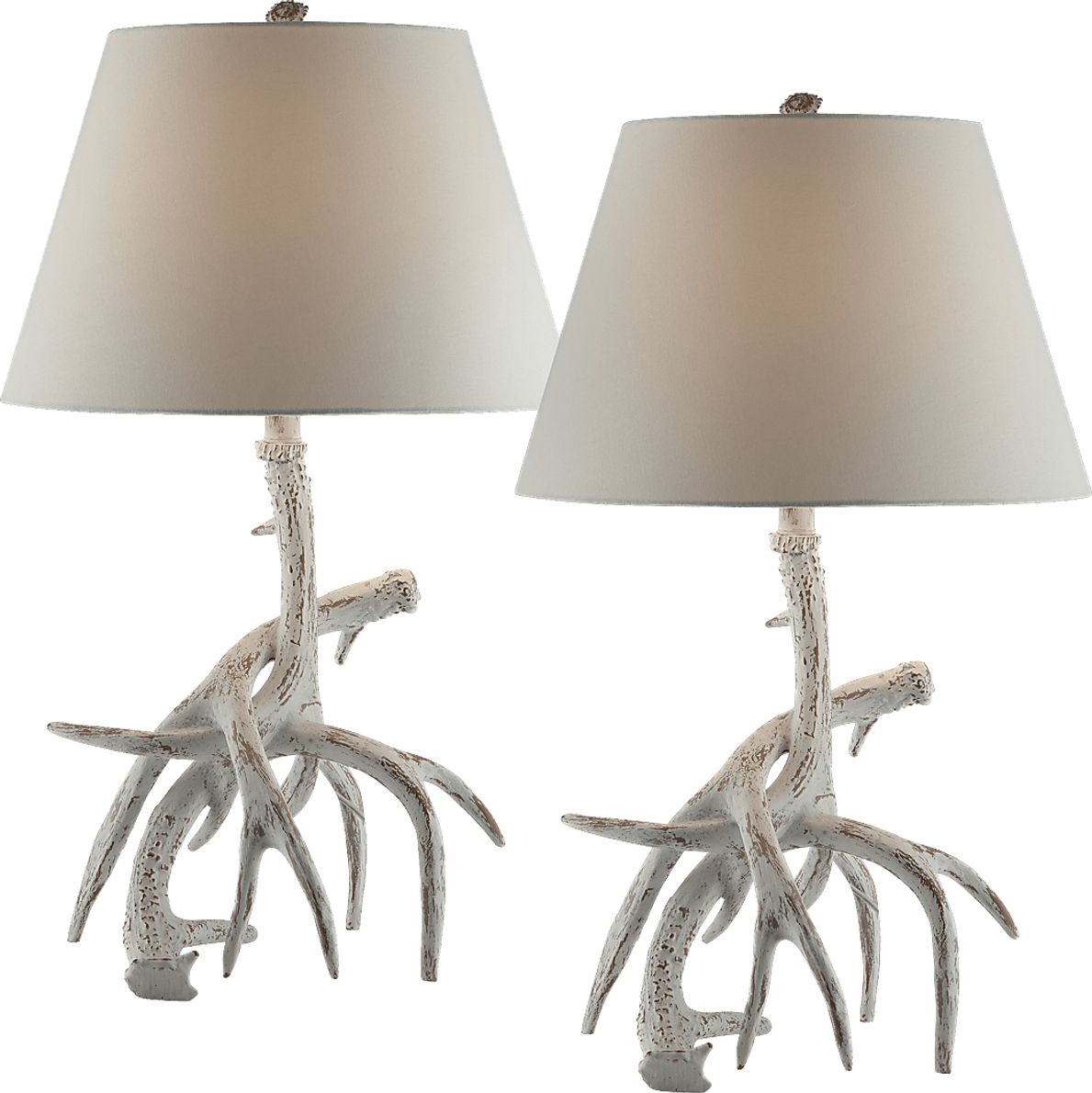Texanna White Set of 2 Lamps