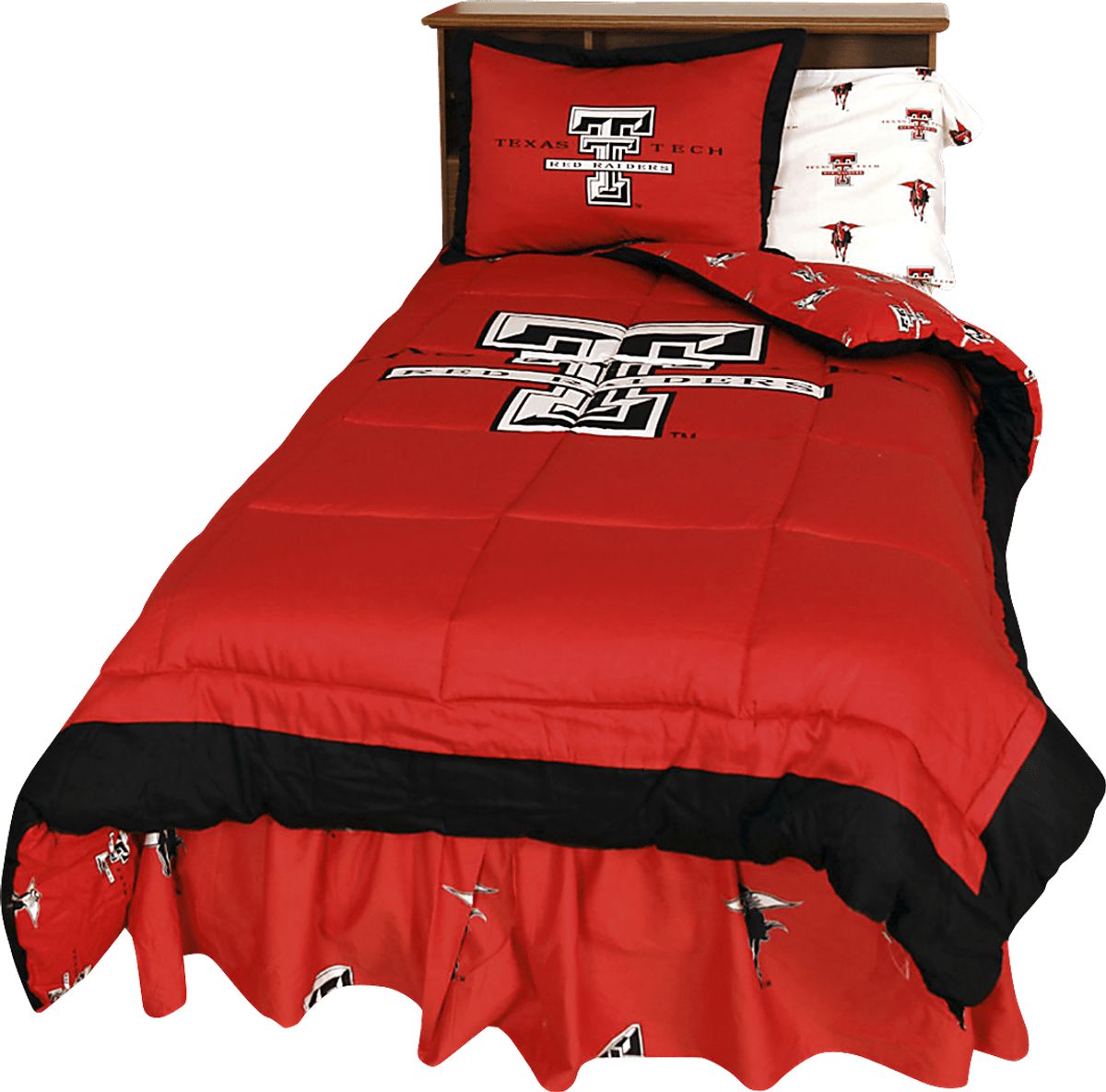 Ncaa Texas Tech Red Full Bed Set Rooms To Go