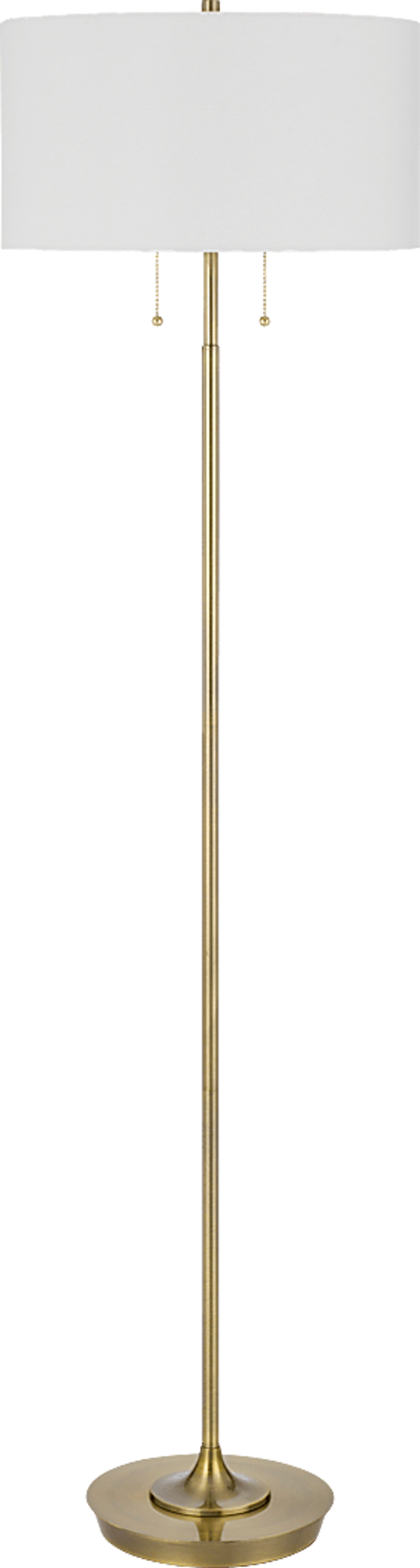 Texoma Loop Brass Floor Lamp - Image 1