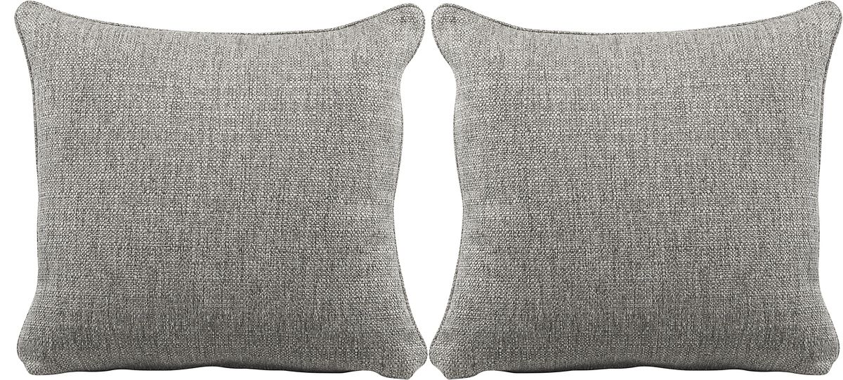 Cindy Crawford Sugar Shack Gray Set Of 2 Pillows Rooms to Go
