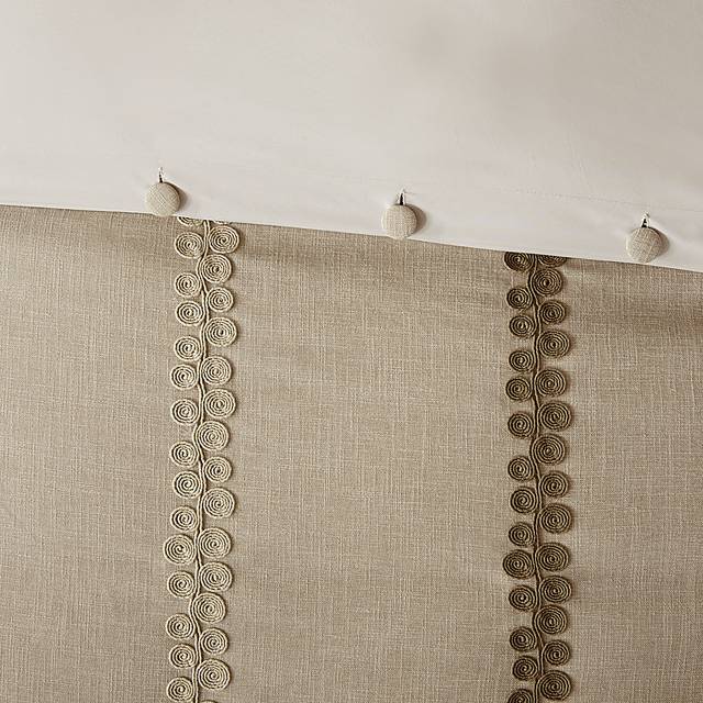 Teyla Linen 9 Pc Queen Comforter Set - Thumbnail - Image 3