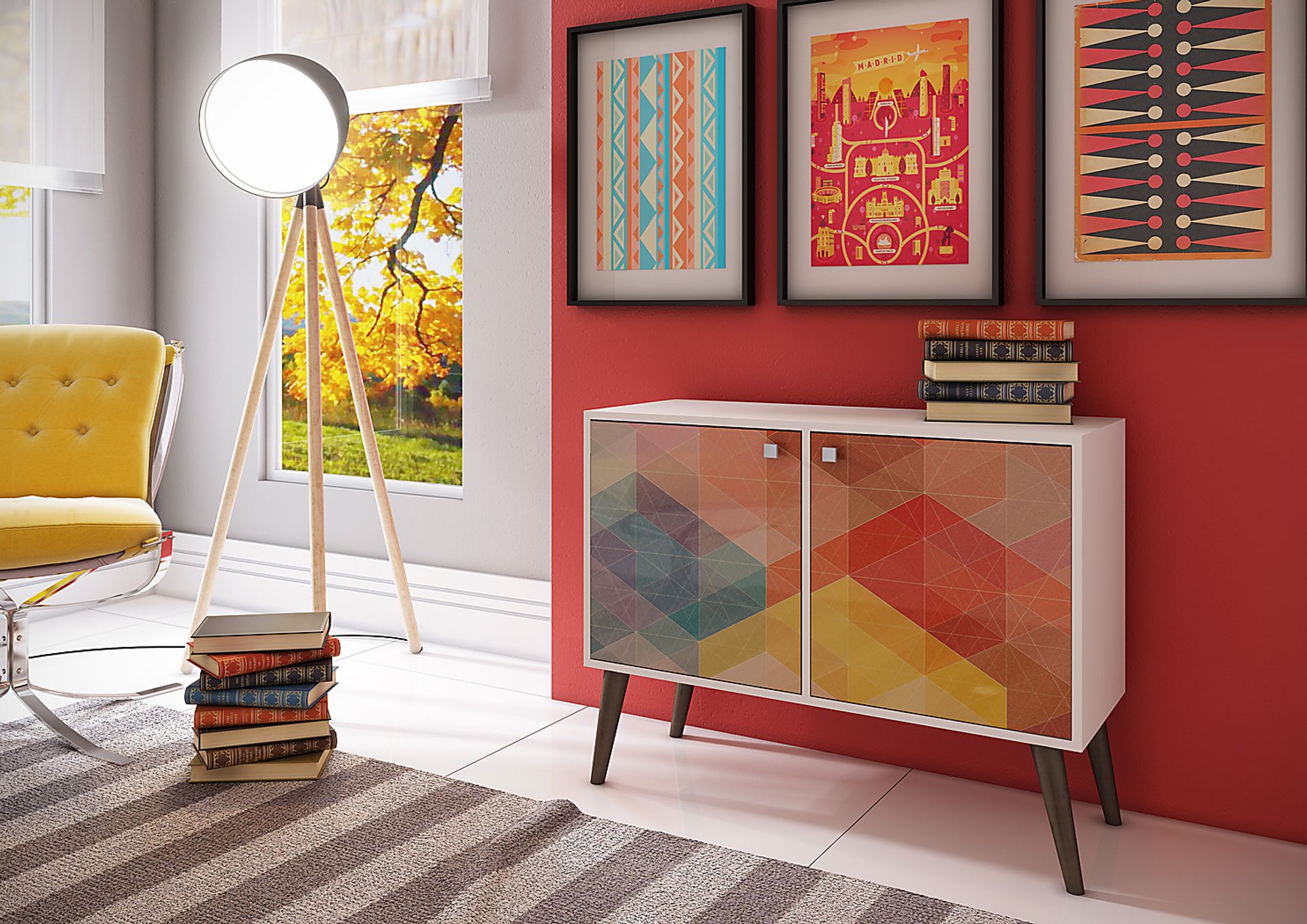 Thacher White Accent Cabinet - Image 3