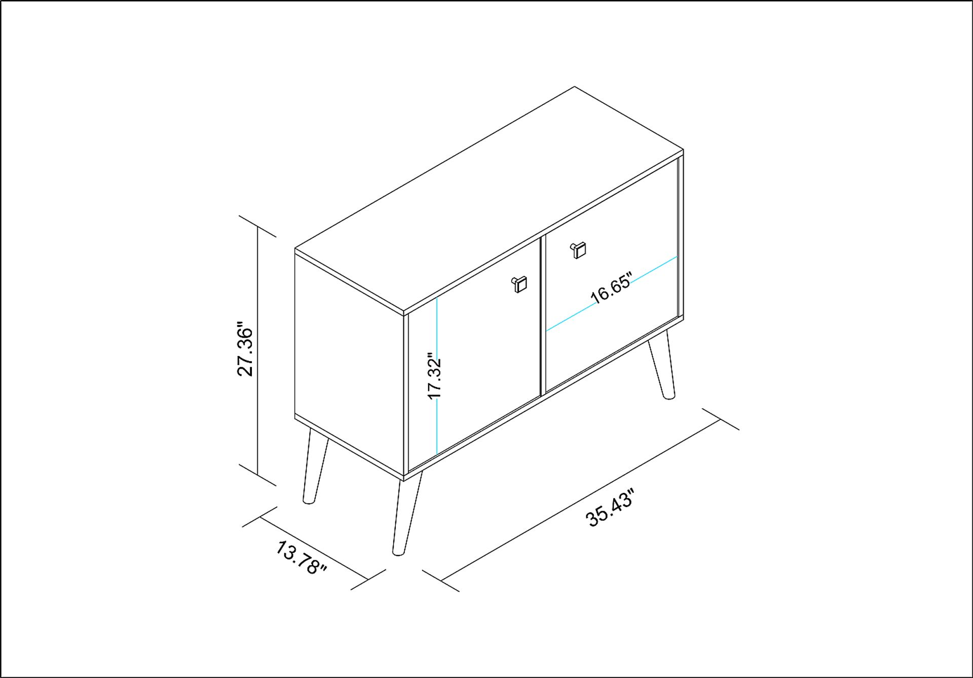 Thacher White Accent Cabinet - Image 5