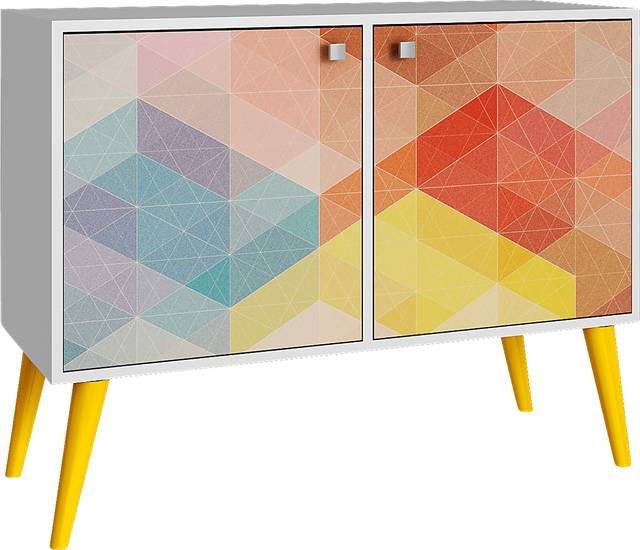 Thacher Yellow Accent Cabinet - Thumbnail - Image 1