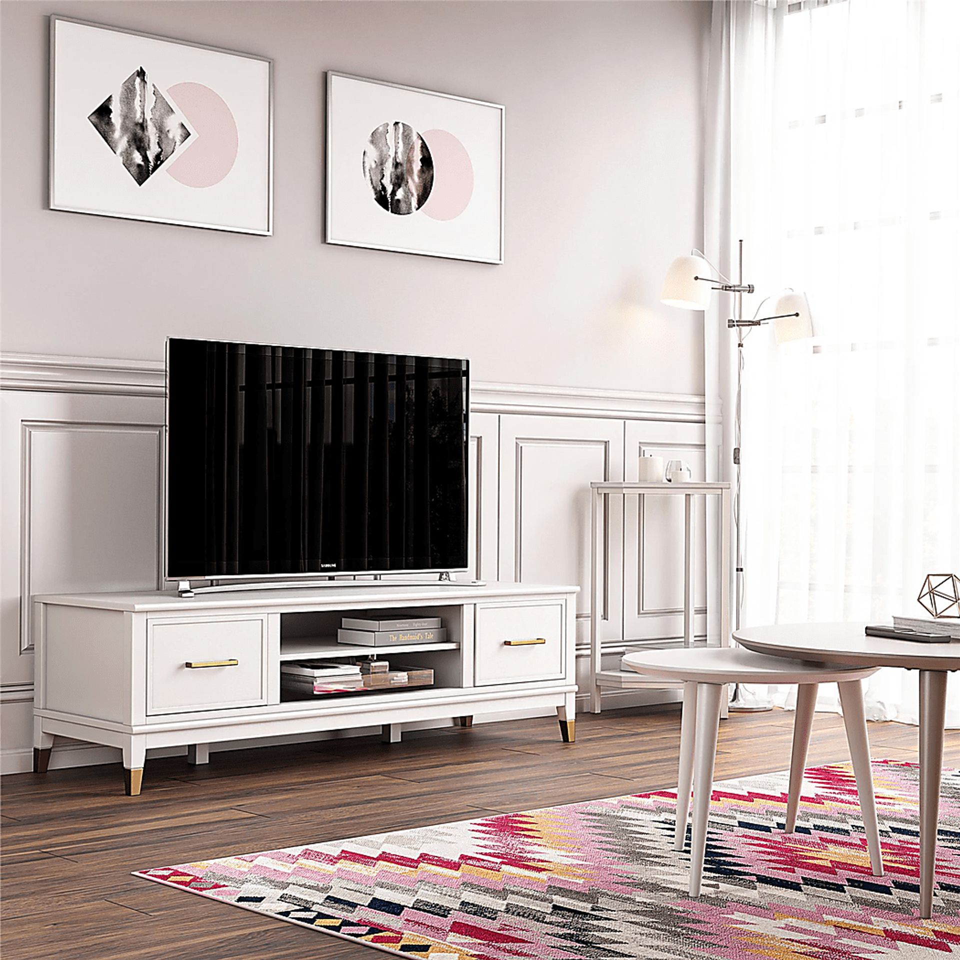 Thackery White 59 In. Console - Image 3