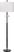 Thalia Loop Black Floor Lamp