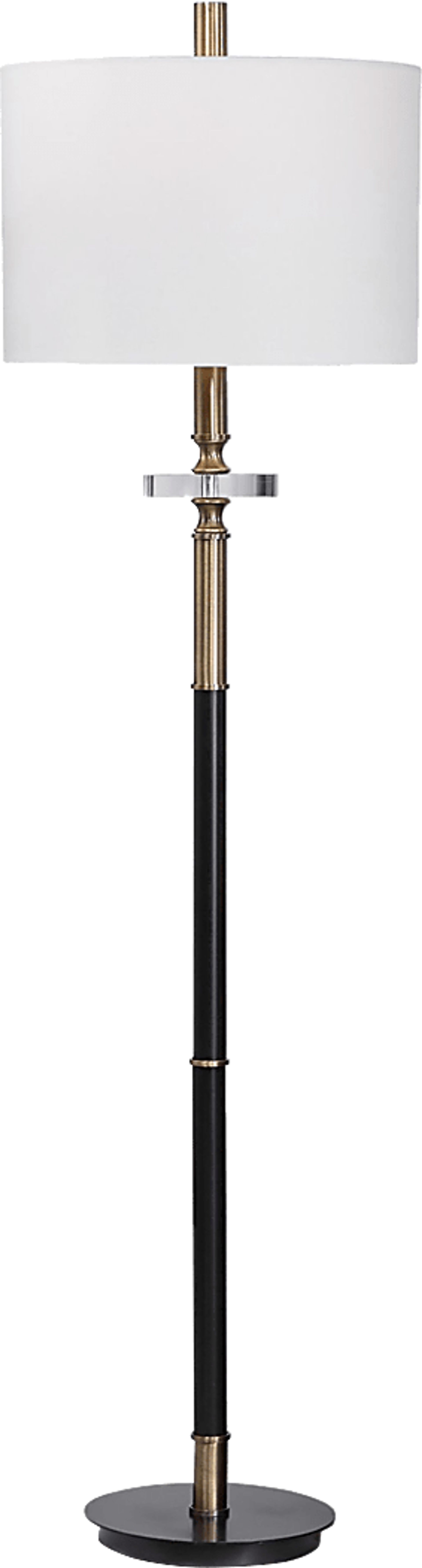 Thalia Loop Black Floor Lamp - Image 3