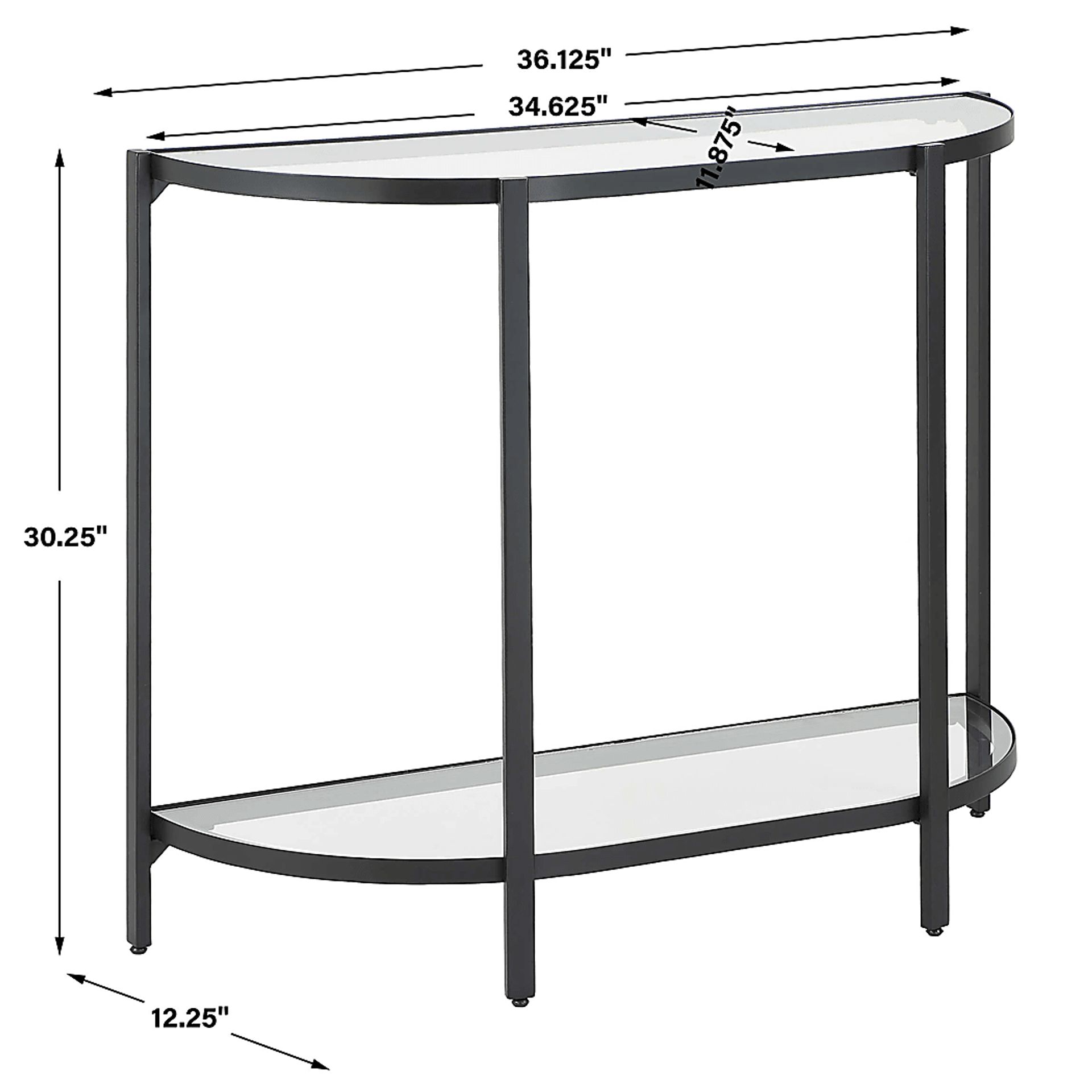Tharo Black Console Table - Image 5