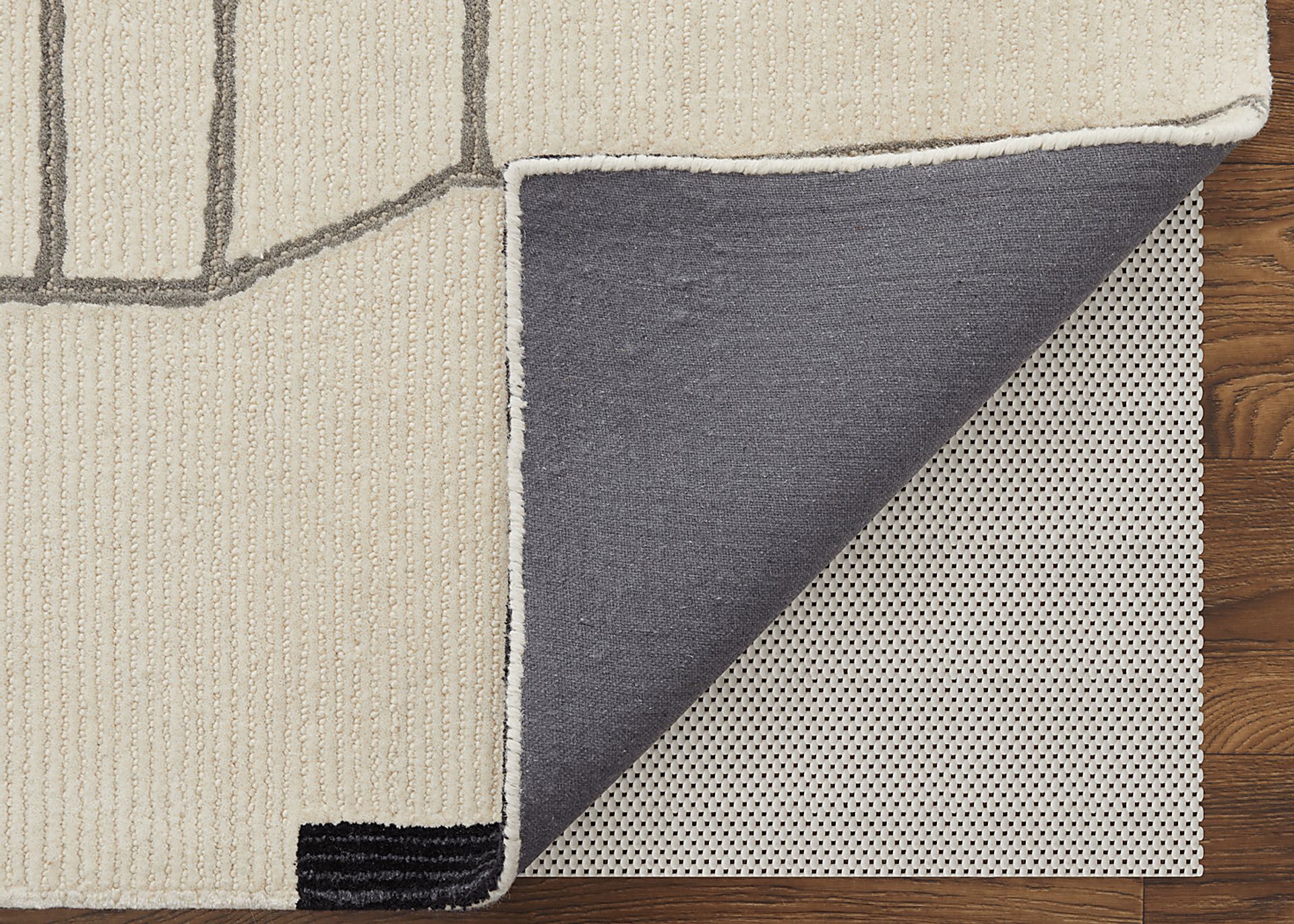 Thasea Ivory/Black 5' x 8' Rug - Image 5