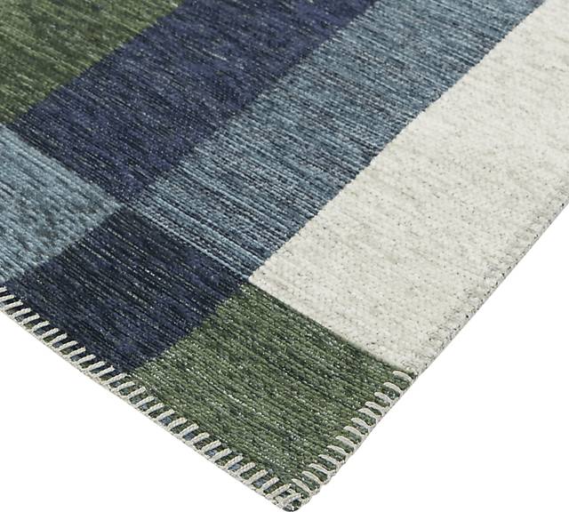 Thath Blue 5'3 x 7' Rug - Thumbnail - Image 4