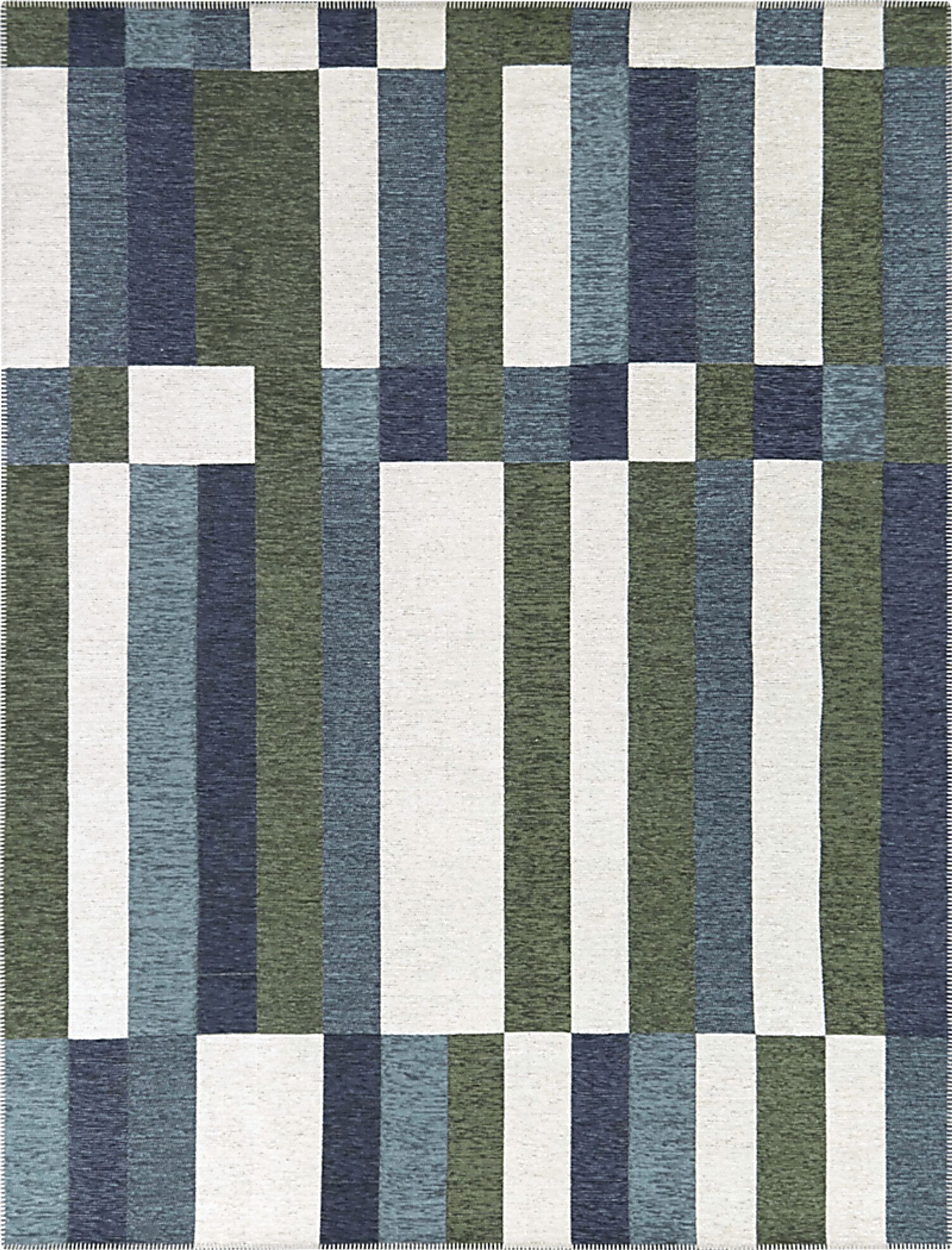 Thath Blue 5'3 x 7' Rug - Image 1