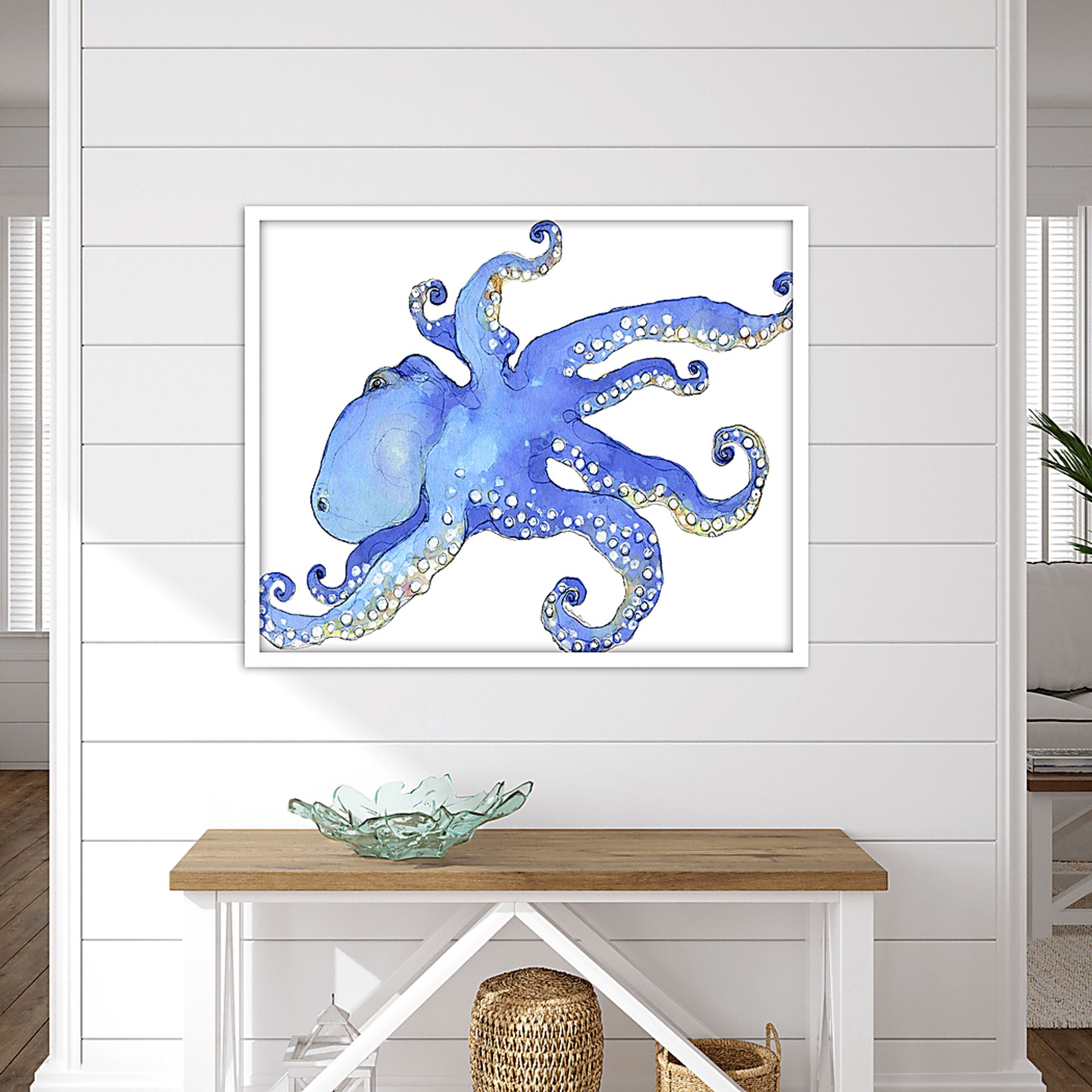 The Blue Octopus Framed Artwork - Image 2
