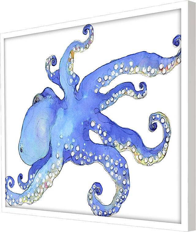 The Blue Octopus Framed Artwork - Thumbnail - Image 3