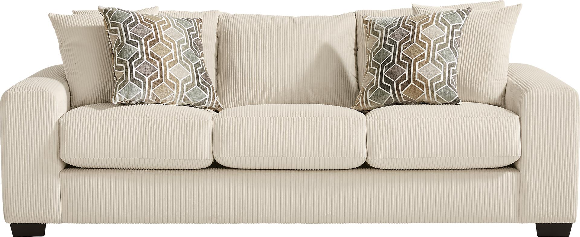 The Challenge Cream Gel Foam Sleeper Sofa