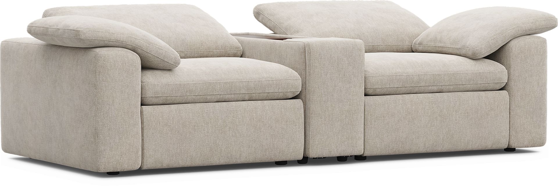 The Flow Gray 3 Pc Dual Power Reclining Sectional - Image 5