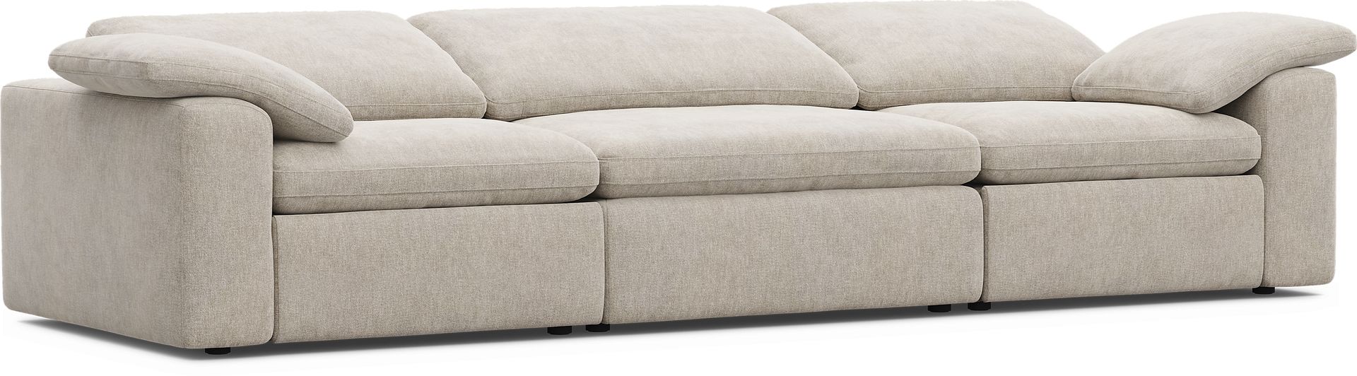 The Flow Gray 3 Pc Dual Power Reclining Sofa - Image 6
