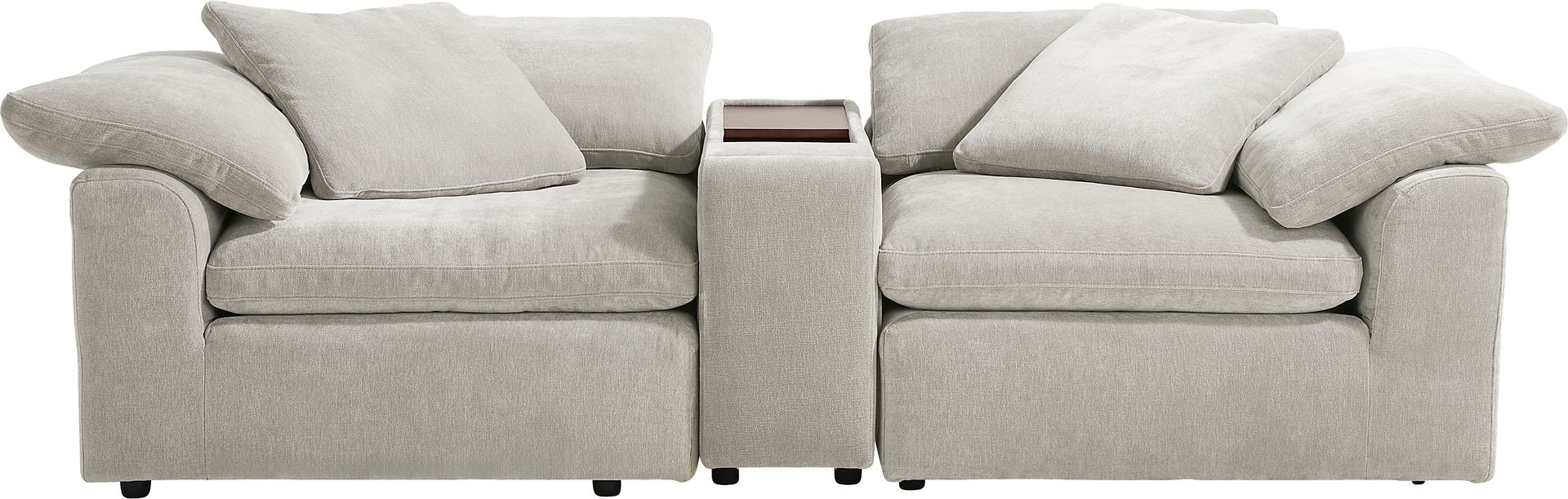 The Flow Gray 3 Pc Sectional - Image 1