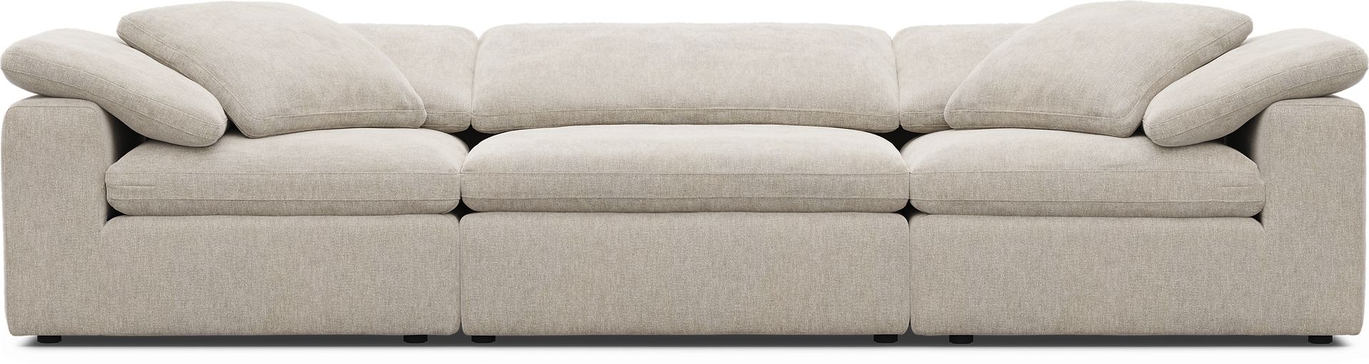 The Flow Gray 3 Pc Sectional - Image 4