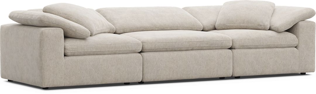 The Flow Gray 3 Pc Sectional