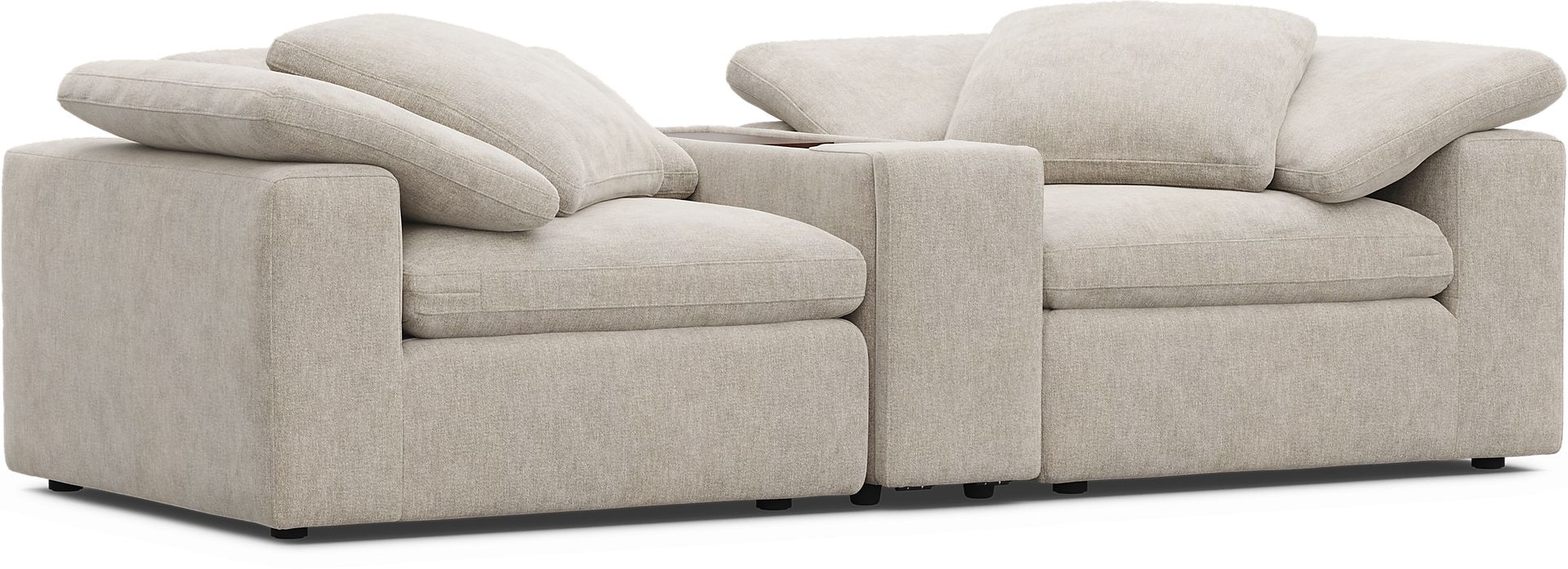 The Flow Gray 3 Pc Sectional - Image 1