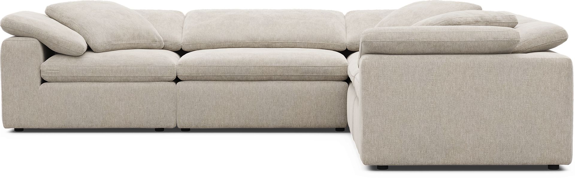 The Flow Gray 5 Pc Sectional - Image 3