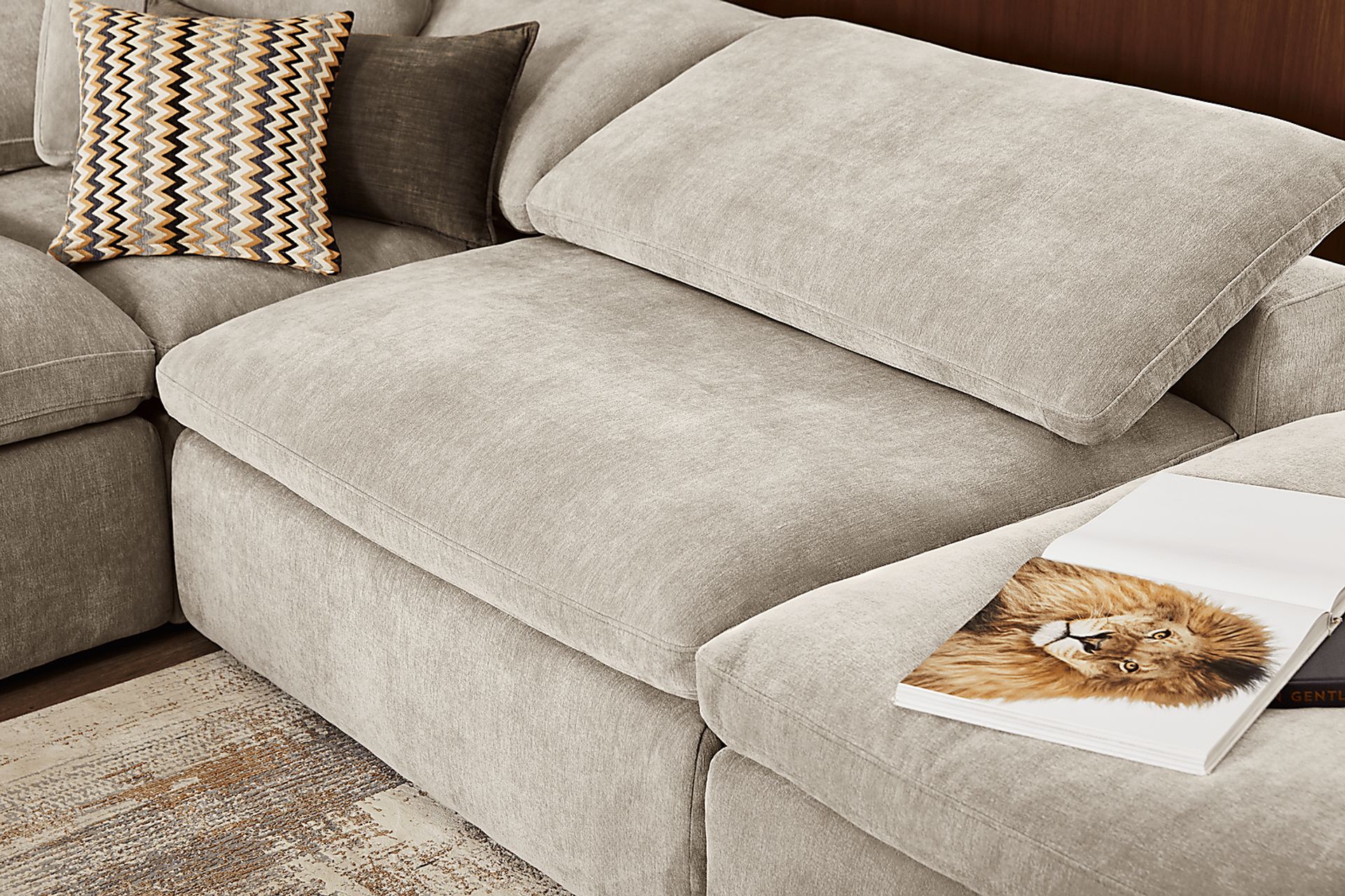 The Flow Gray 6 Pc Sectional - Image 3