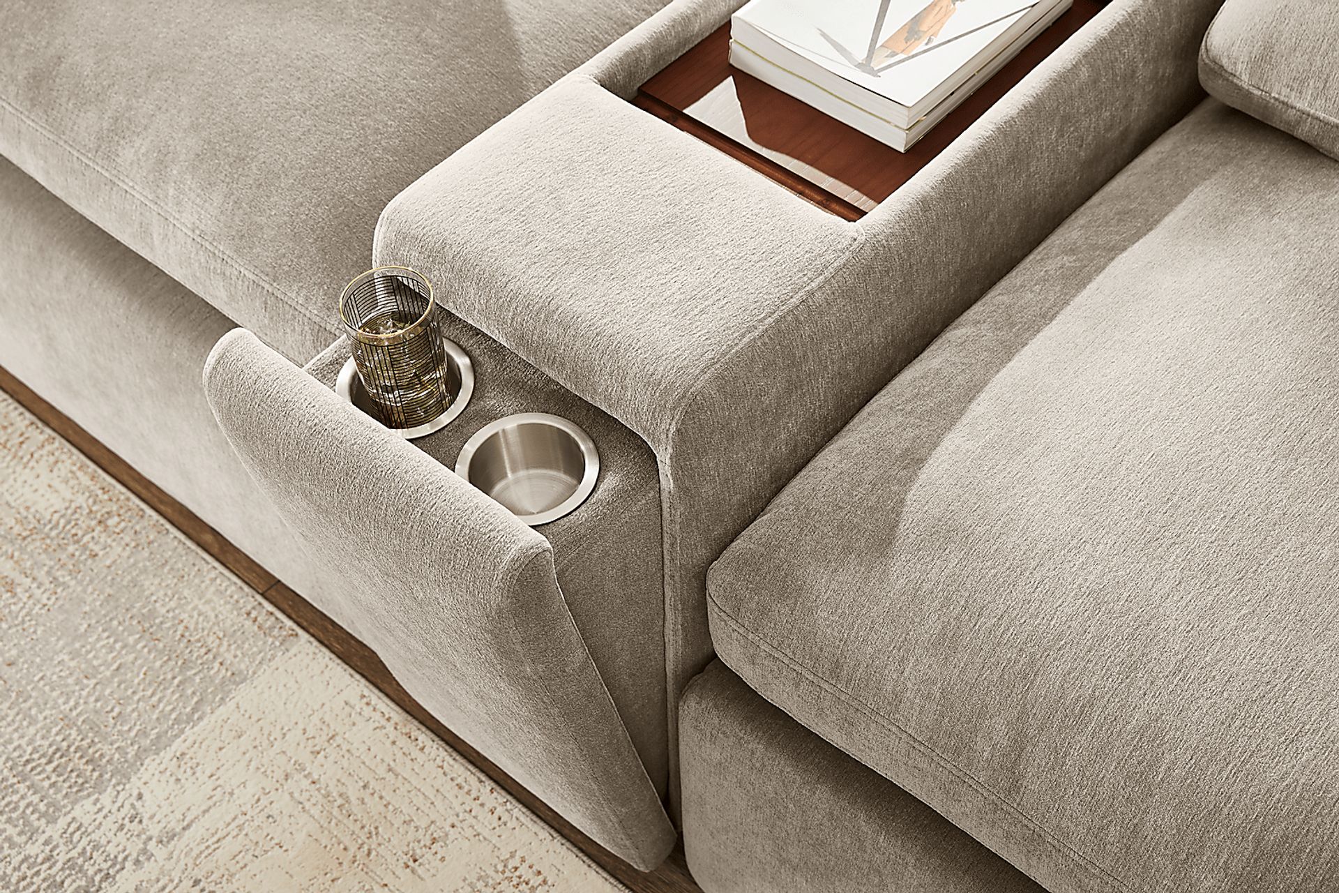 The Flow Gray 6 Pc Sectional - Image 4