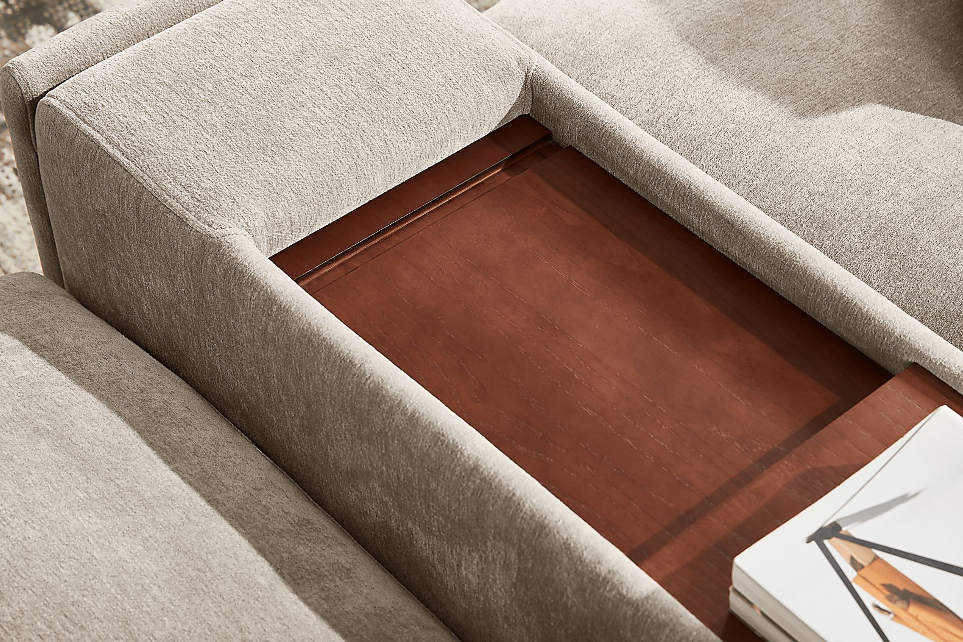 The Flow Gray 6 Pc Sectional - Image 5