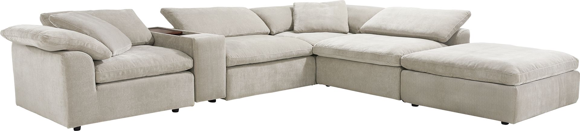 The Flow Gray 6 Pc Sectional - Image 1