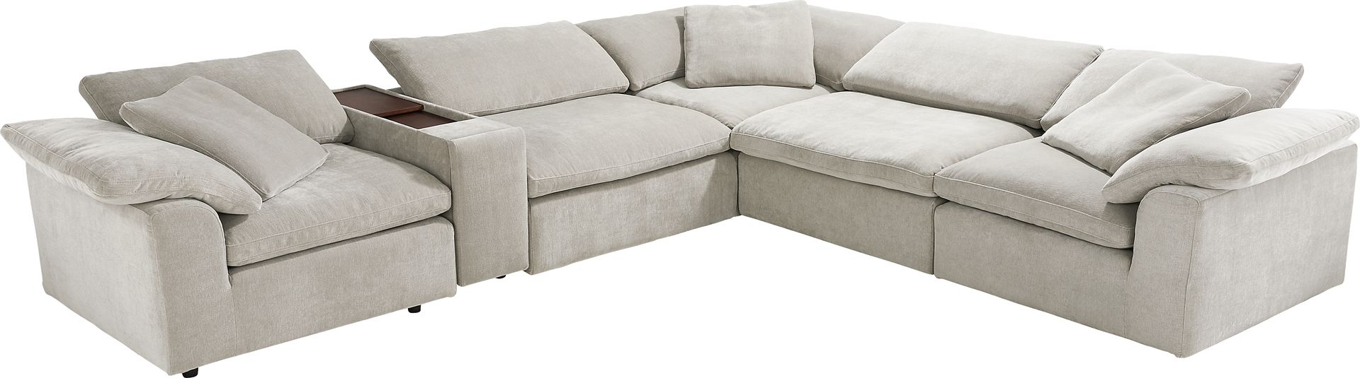 The Flow Gray 6 Pc Sectional - Image 1