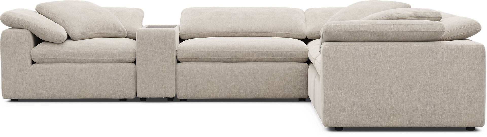 The Flow Gray 6 Pc Sectional - Image 4