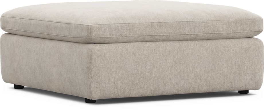 The Flow Gray Bumper Ottoman