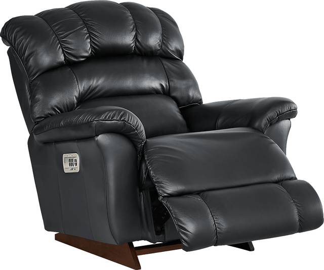 The Shaq Black Leather Dual Power Recliner - Thumbnail - Image 2