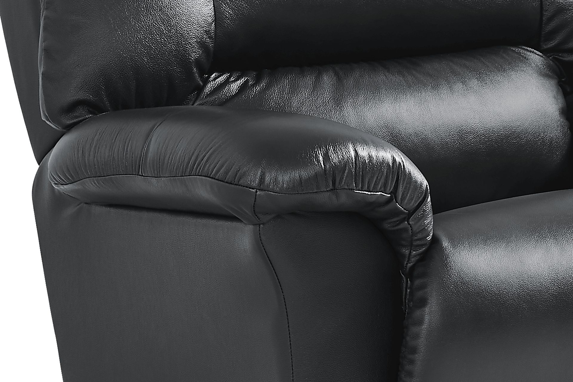 The Shaq Black Leather Recliner - Image 5