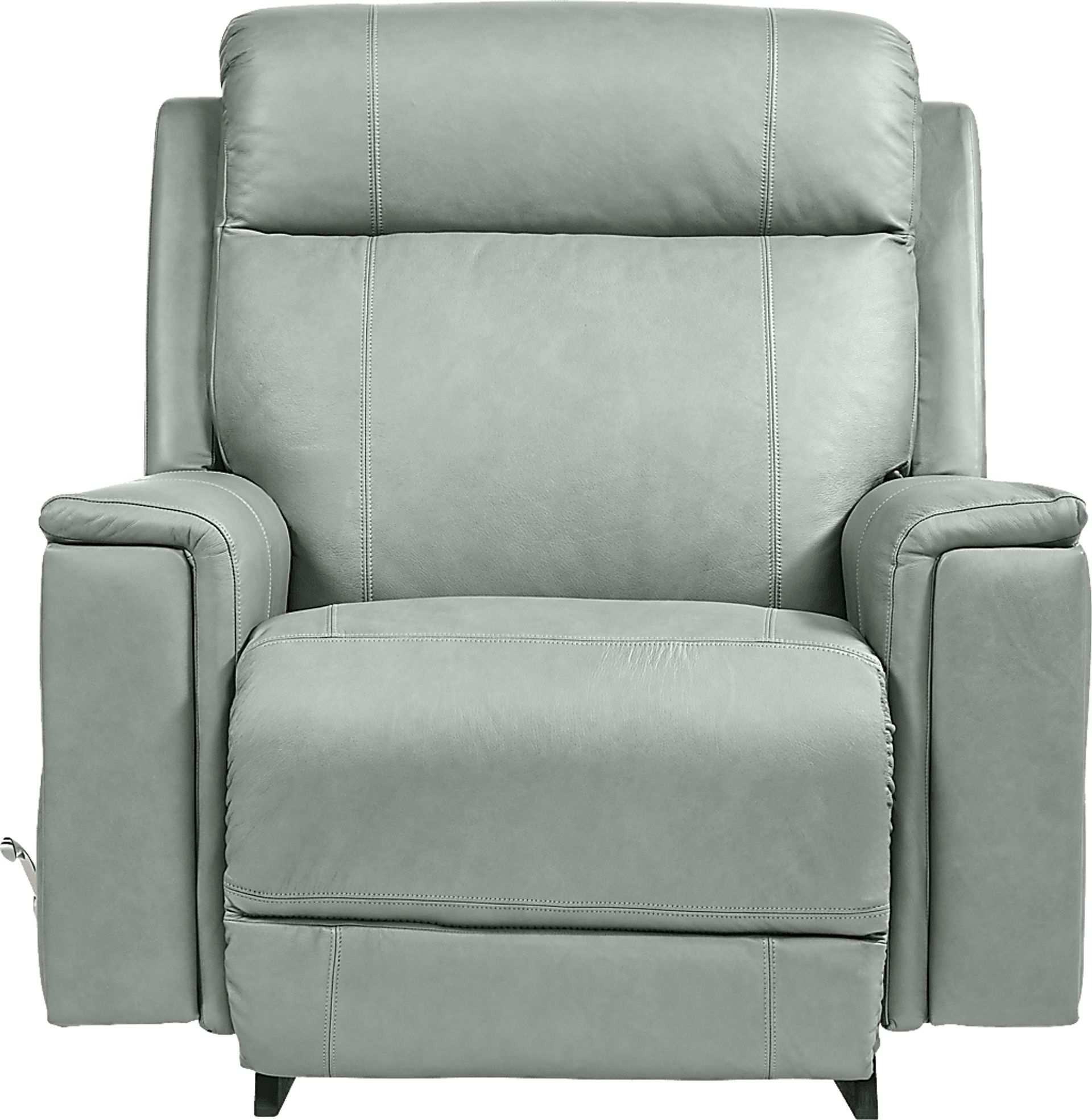 The Shaq II Blue Leather Rocker Recliner - Image 2