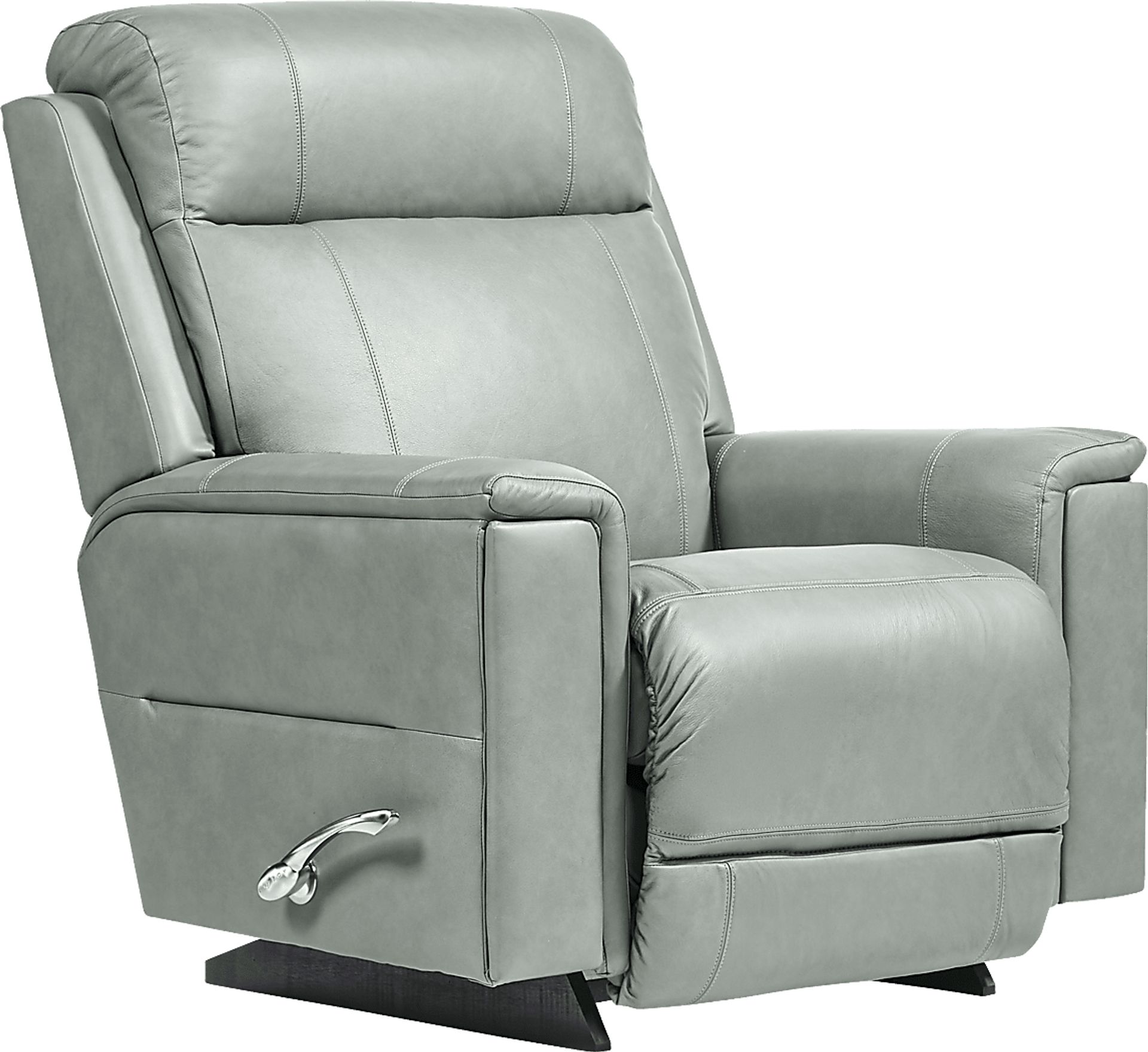 The Shaq II Blue Leather Rocker Recliner - Image 3