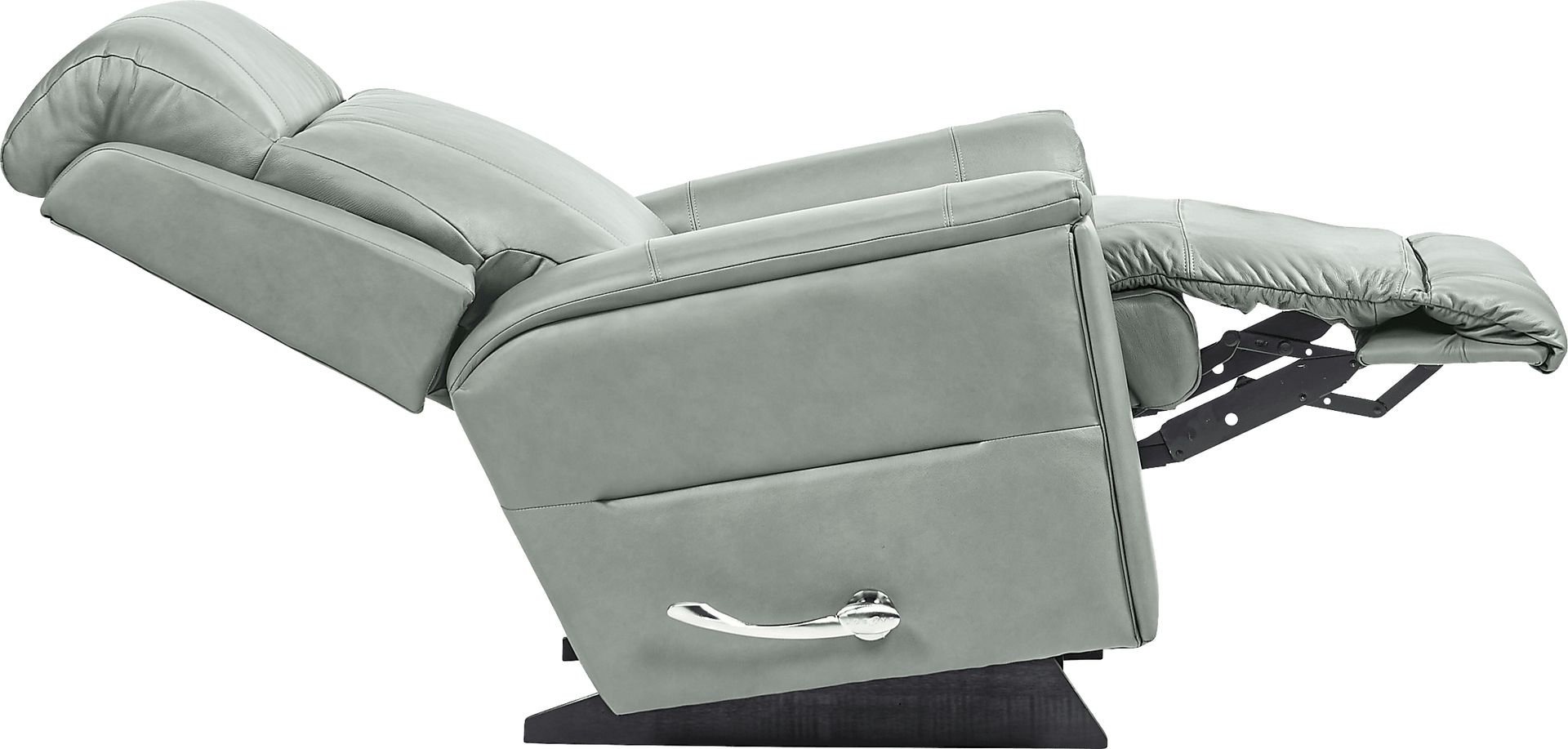 The Shaq II Blue Leather Rocker Recliner - Image 4