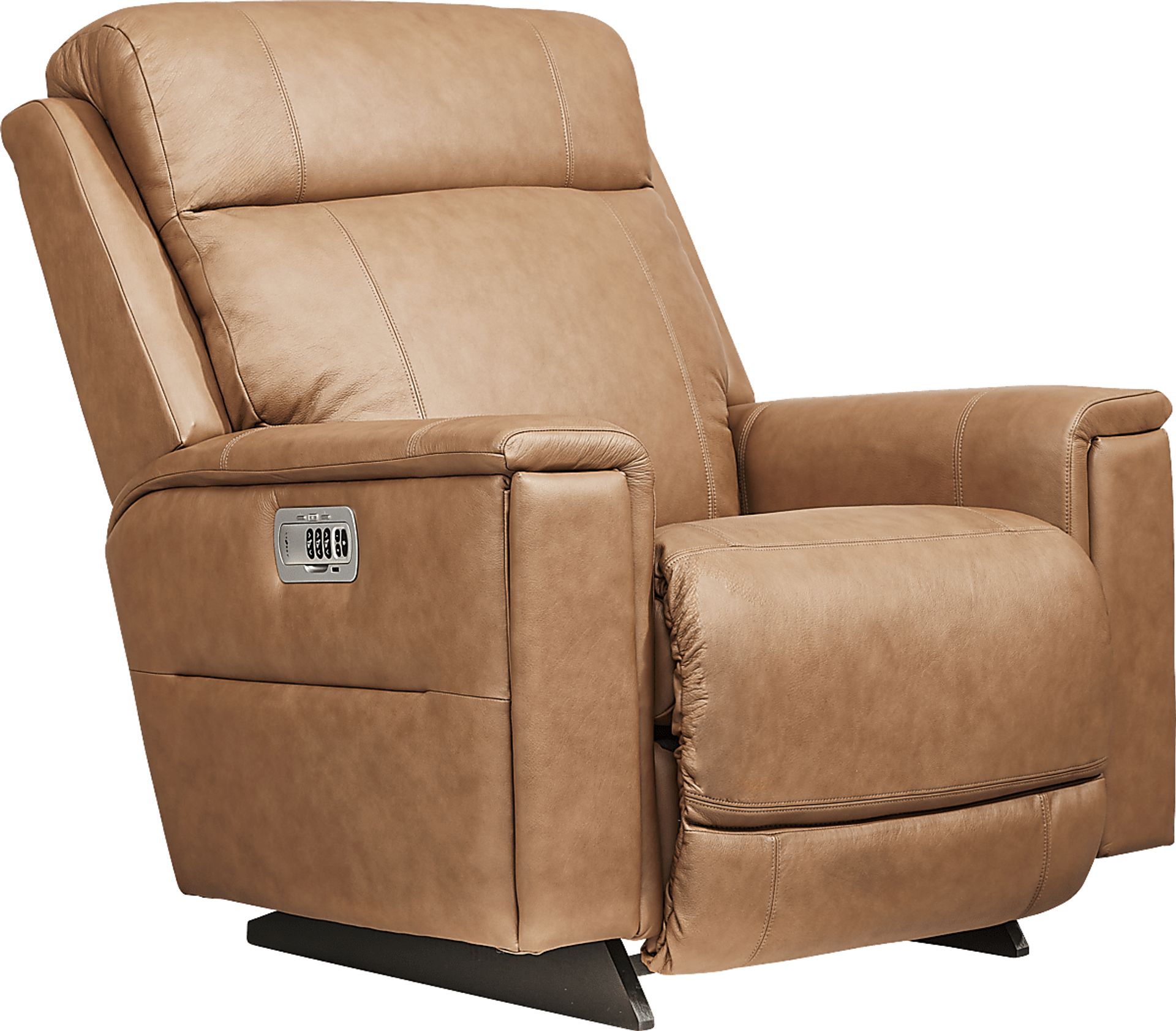 The Shaq II Brown Leather Dual Power Recliner - Image 3