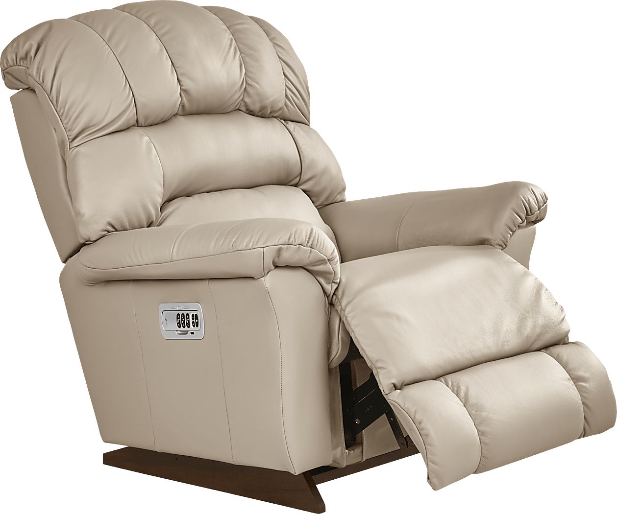 The Shaq Stone Leather Dual Power Recliner