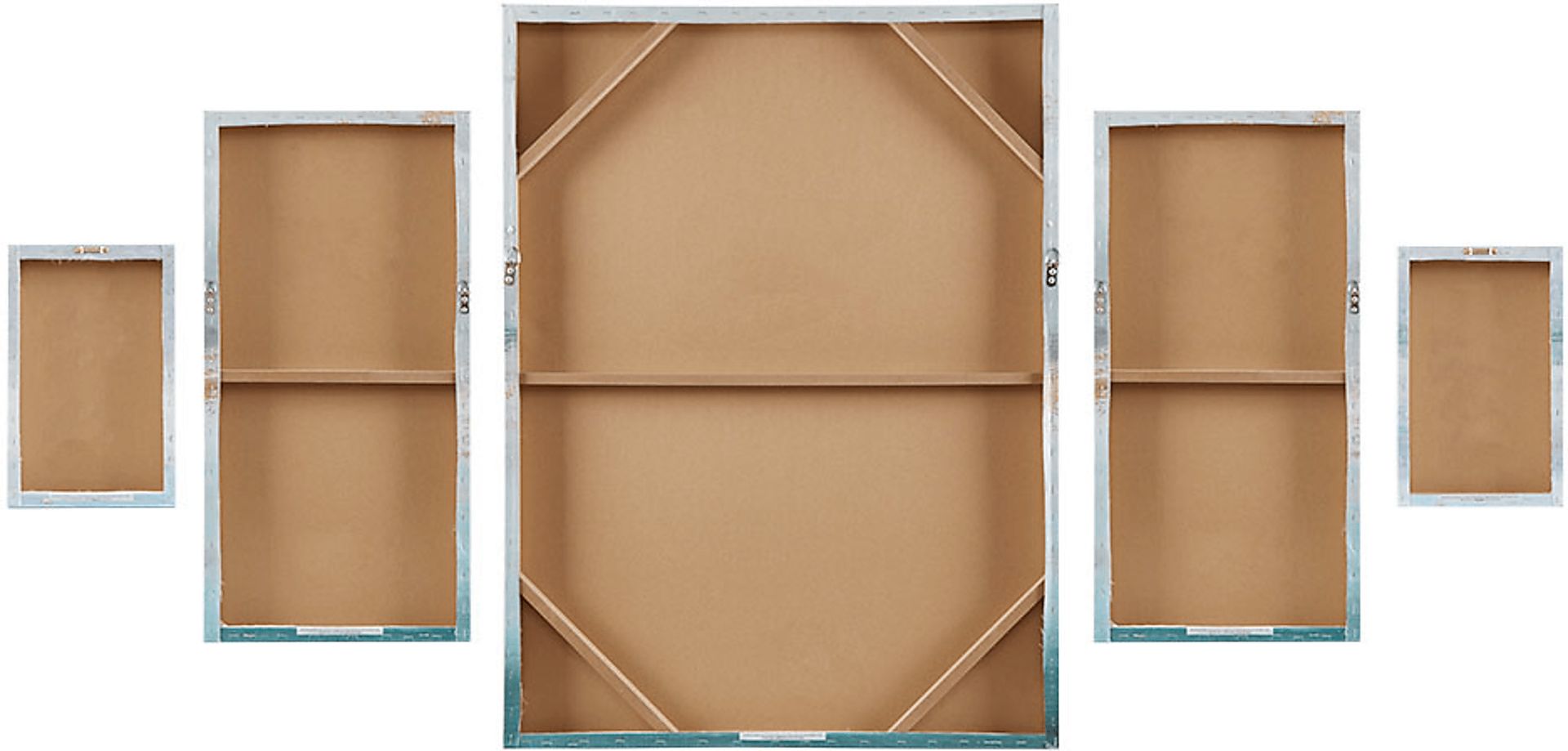 The Start Of A Storm Blue Artwork, Set of 5 - Image 6