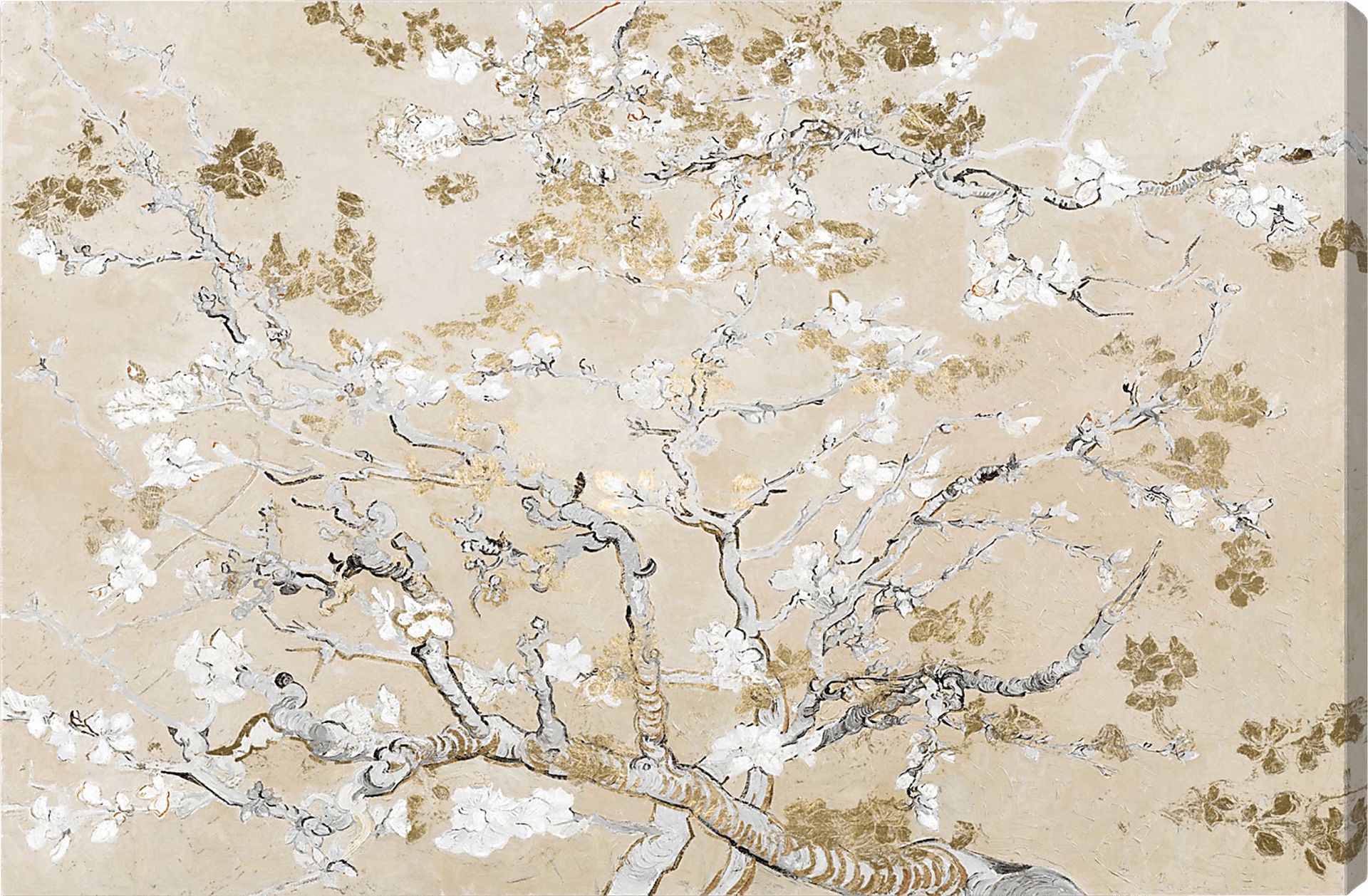 The Start Of Spring I Gold Artwork - Image 1
