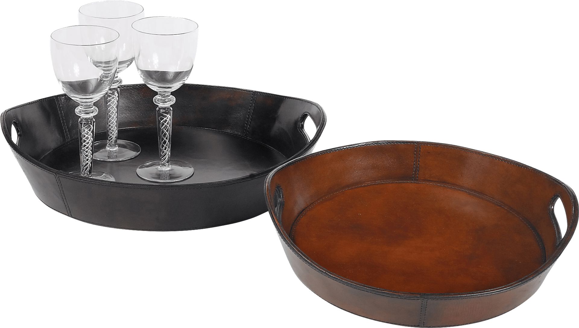 Theall Brown Tray, Set of 2 - Image 1