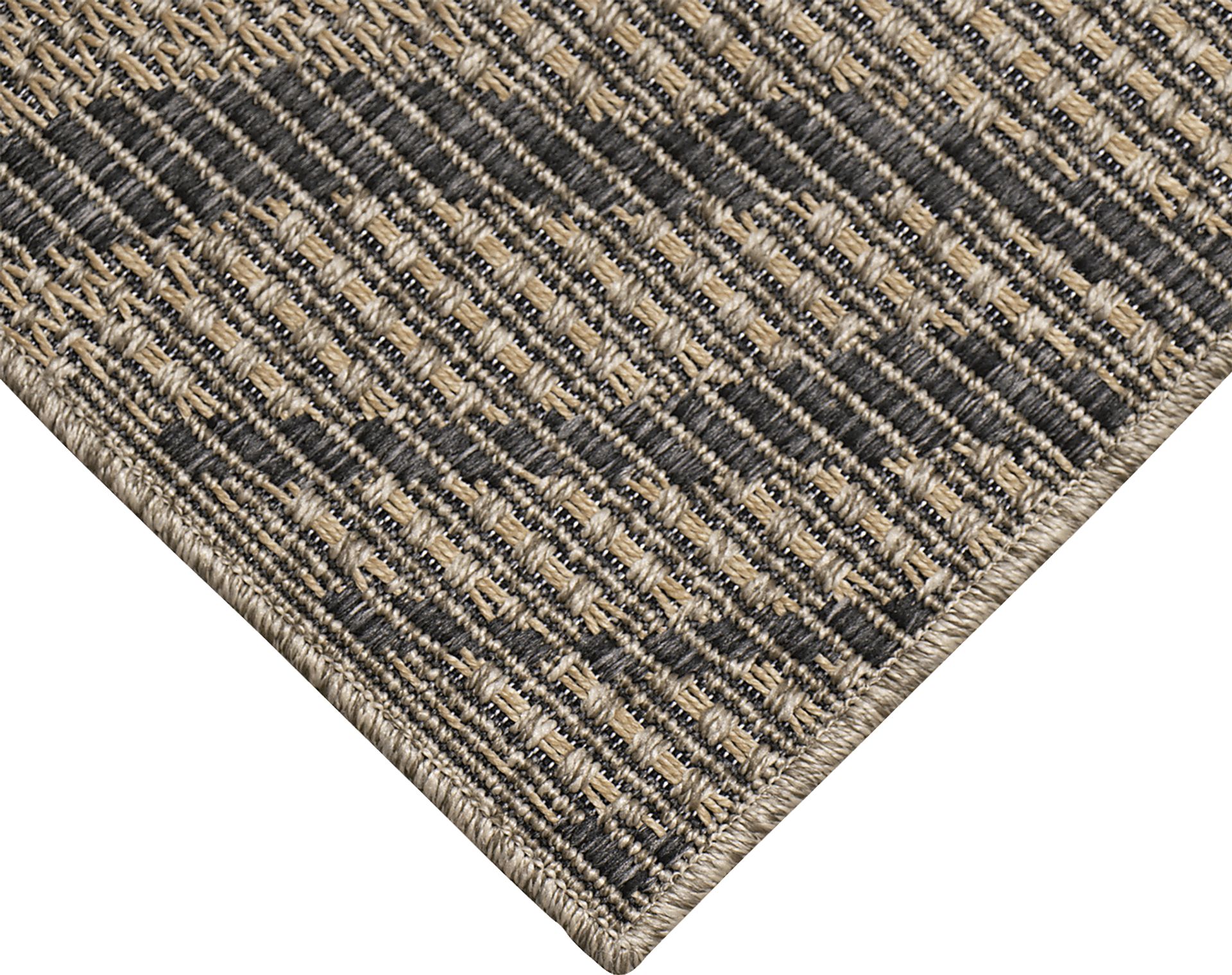 Thebe Taupe 6'6 x 9'4 Indoor/Outdoor Rug - Image 6
