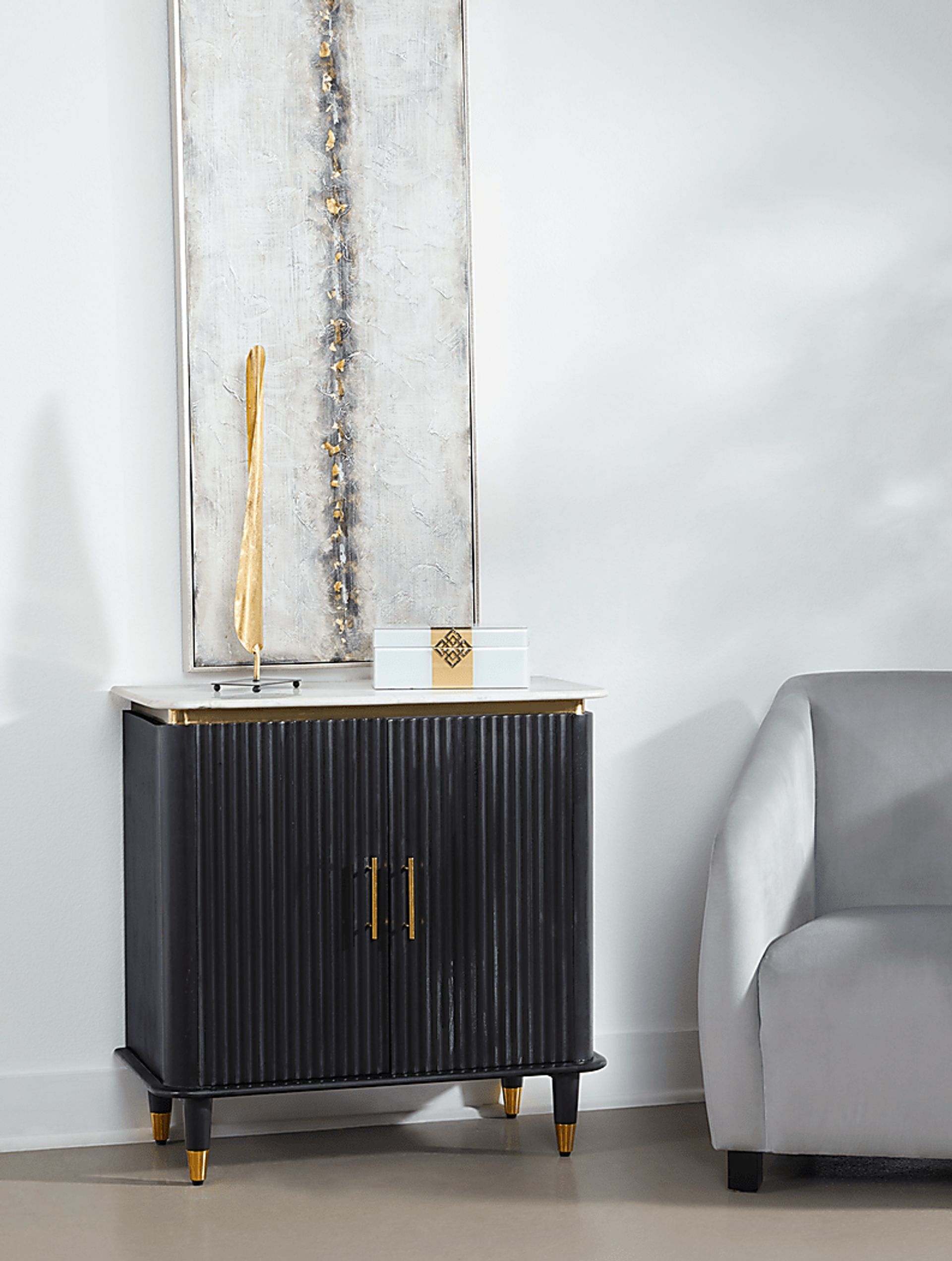 Theckla Black Accent Cabinet - Image 2