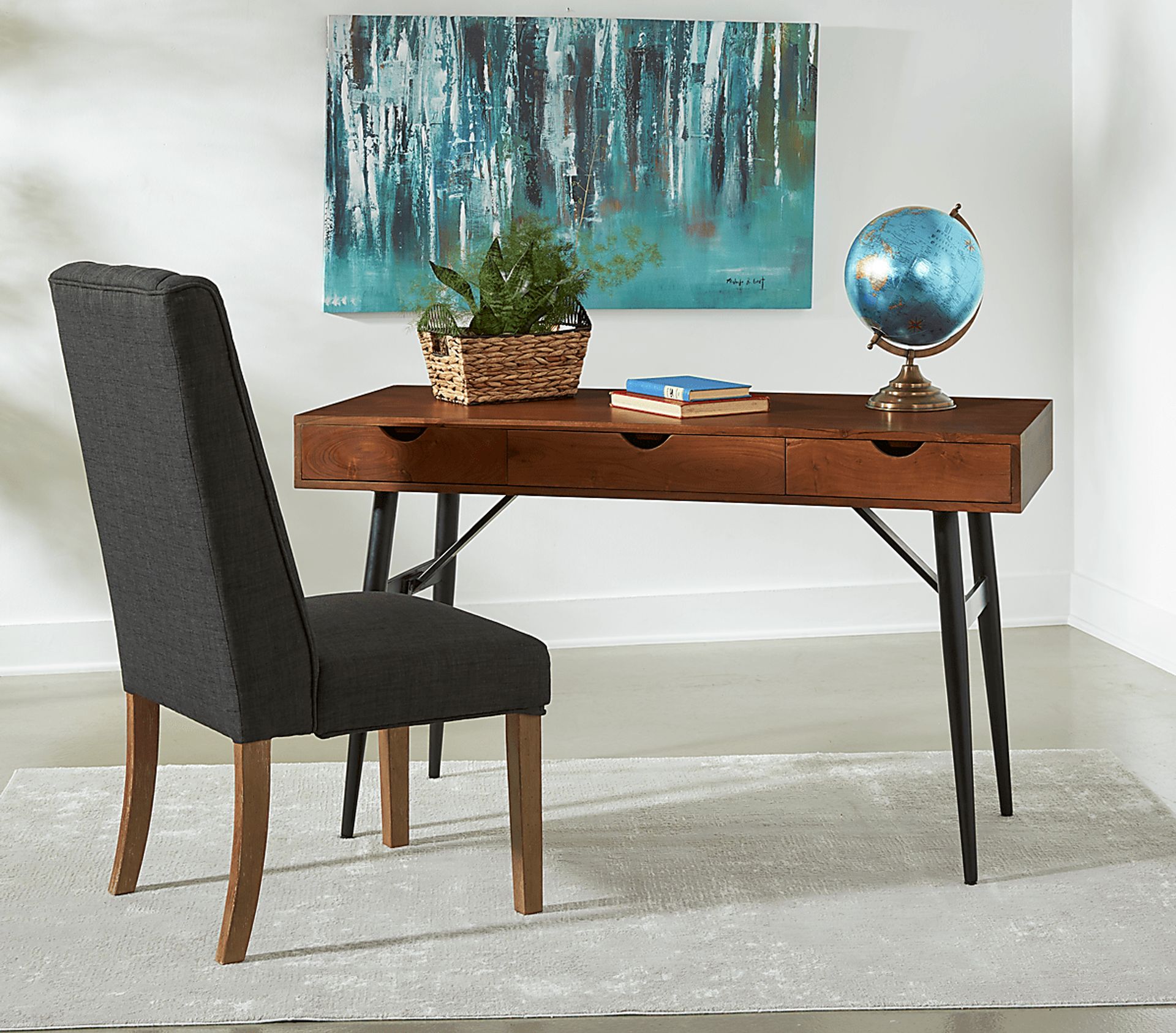 Theleran Brown Writing Desk - Image 10