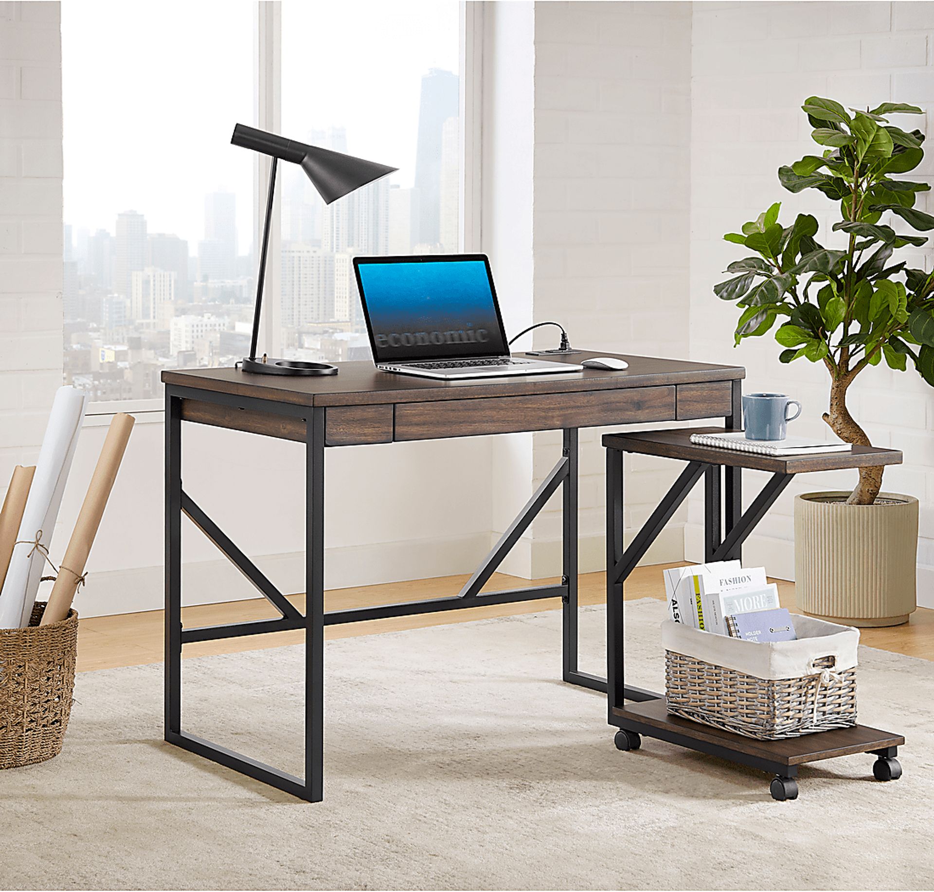 Theonan Brown Writing Desk - Image 6