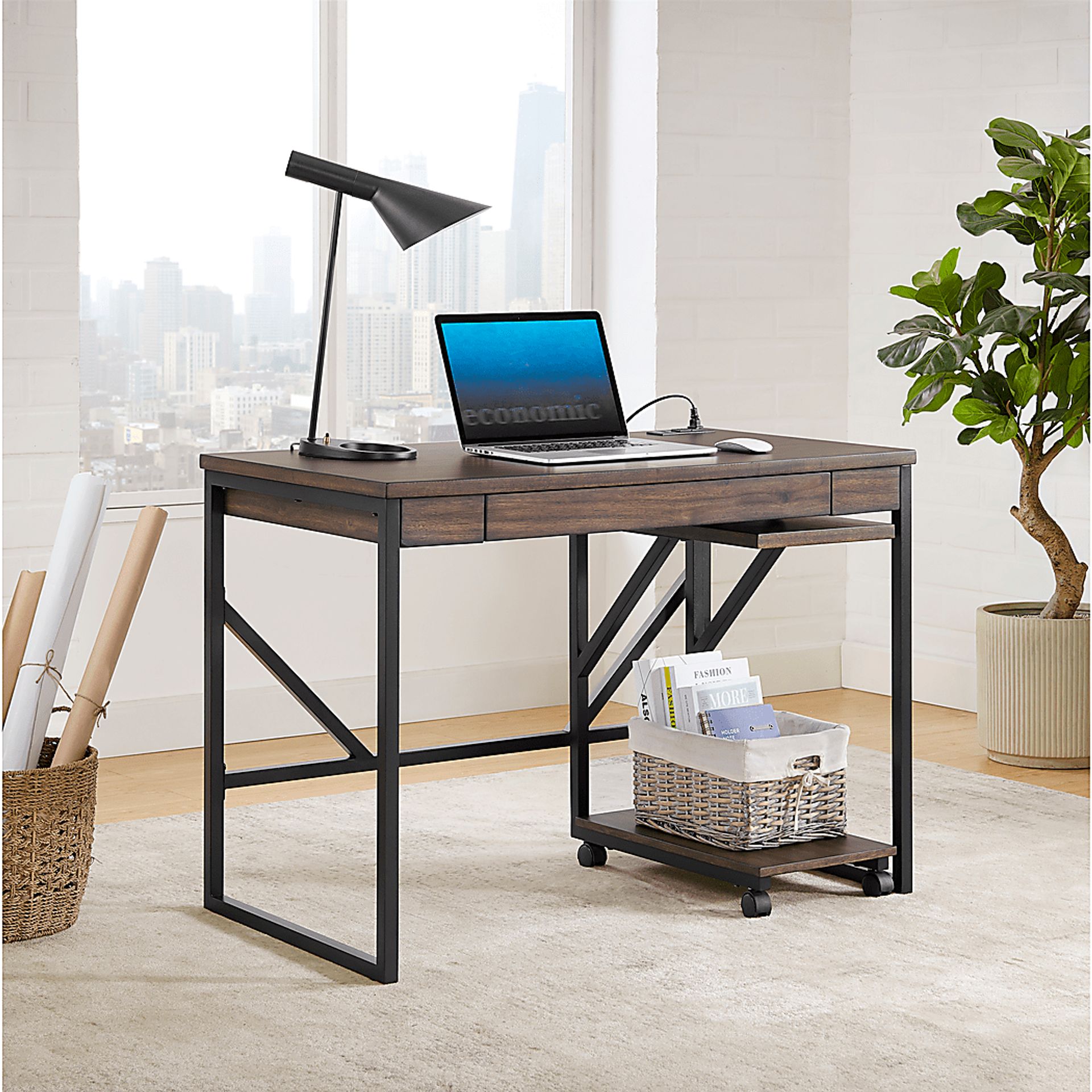 Theonan Brown Writing Desk - Image 7