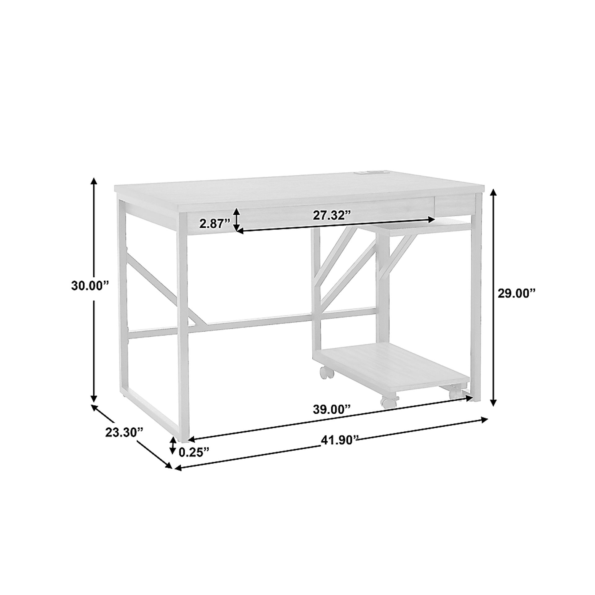 Theonan Brown Writing Desk - Image 8