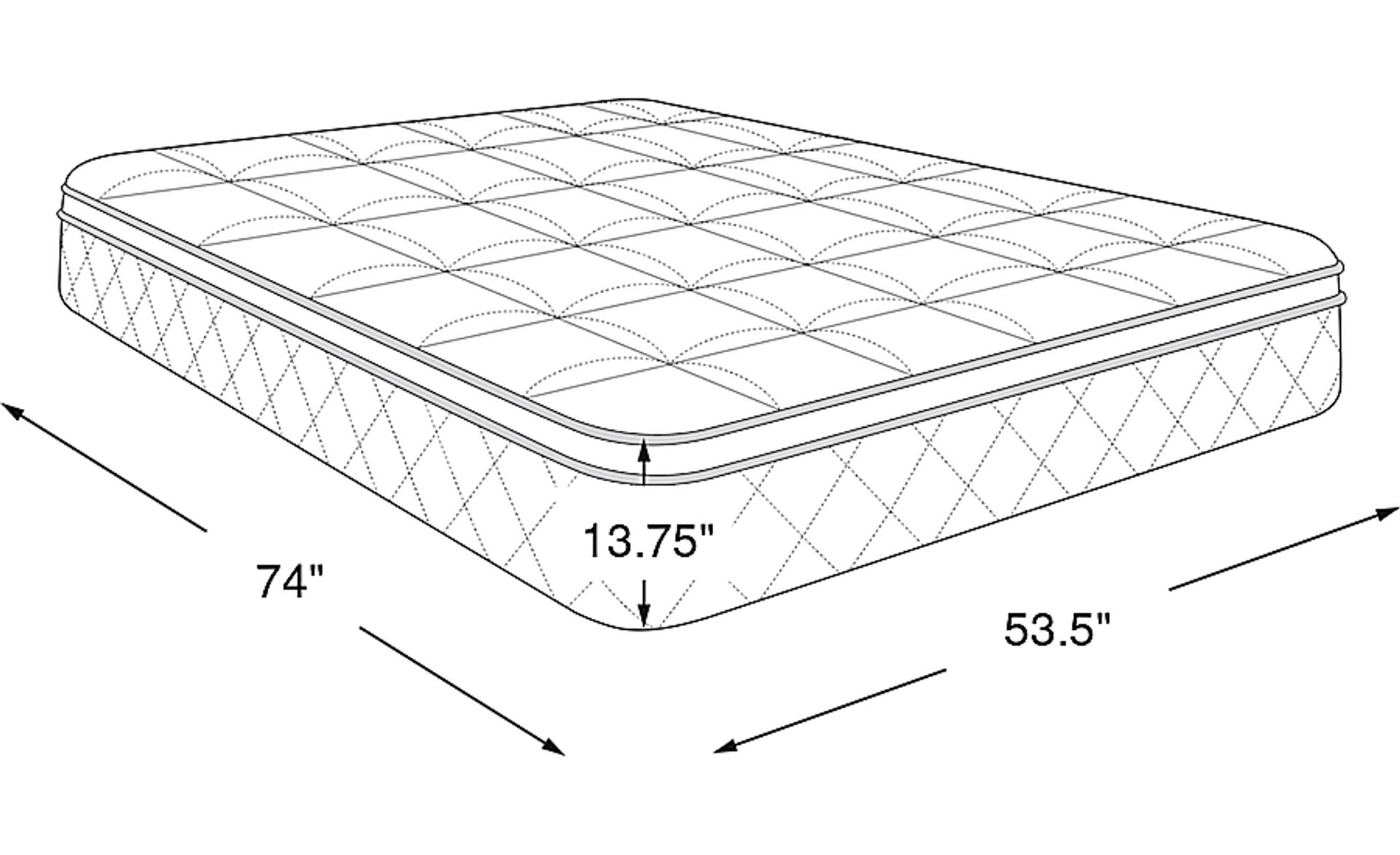 Dimension Image. Please refer to the Dimension Tab on this page for dimension details.