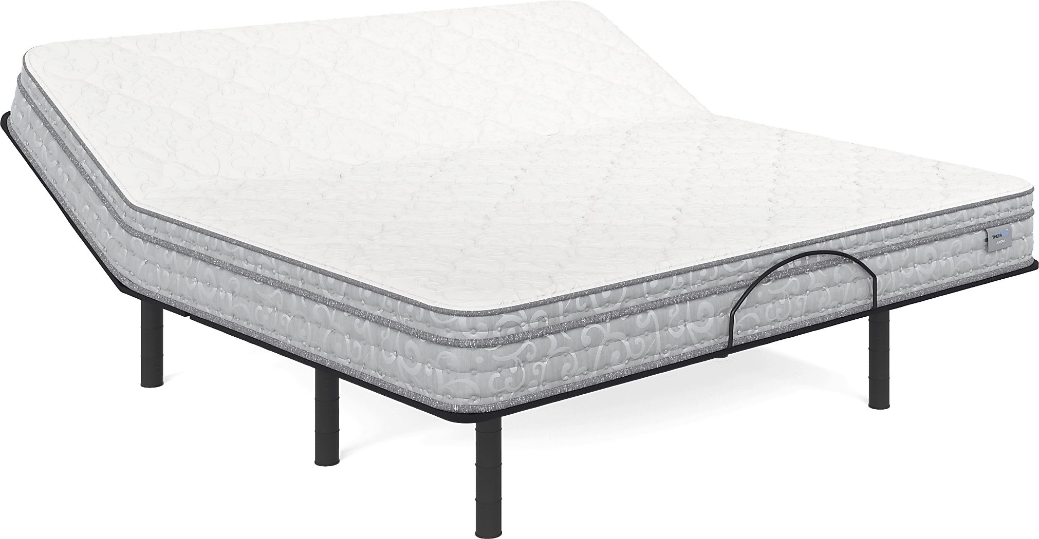 Therapedic Aurora King Mattress with Head Up Only Base